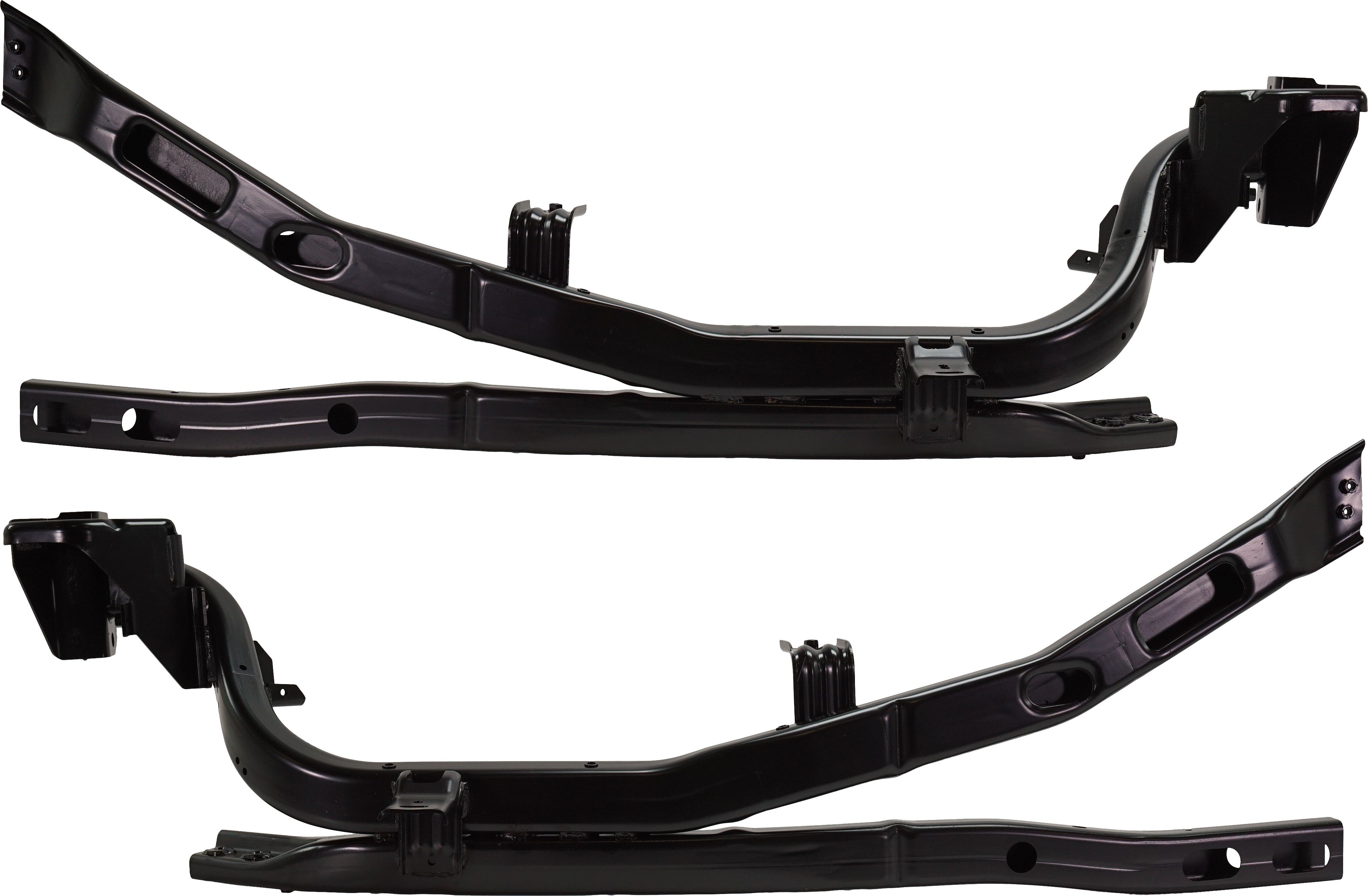 Pair/Set - Radiator Support for Jeep Wrangler 2007-2017, Wrangler JK 2018, Right (Passenger) and Left (Driver) Side Rail, Steel Replacement Set
