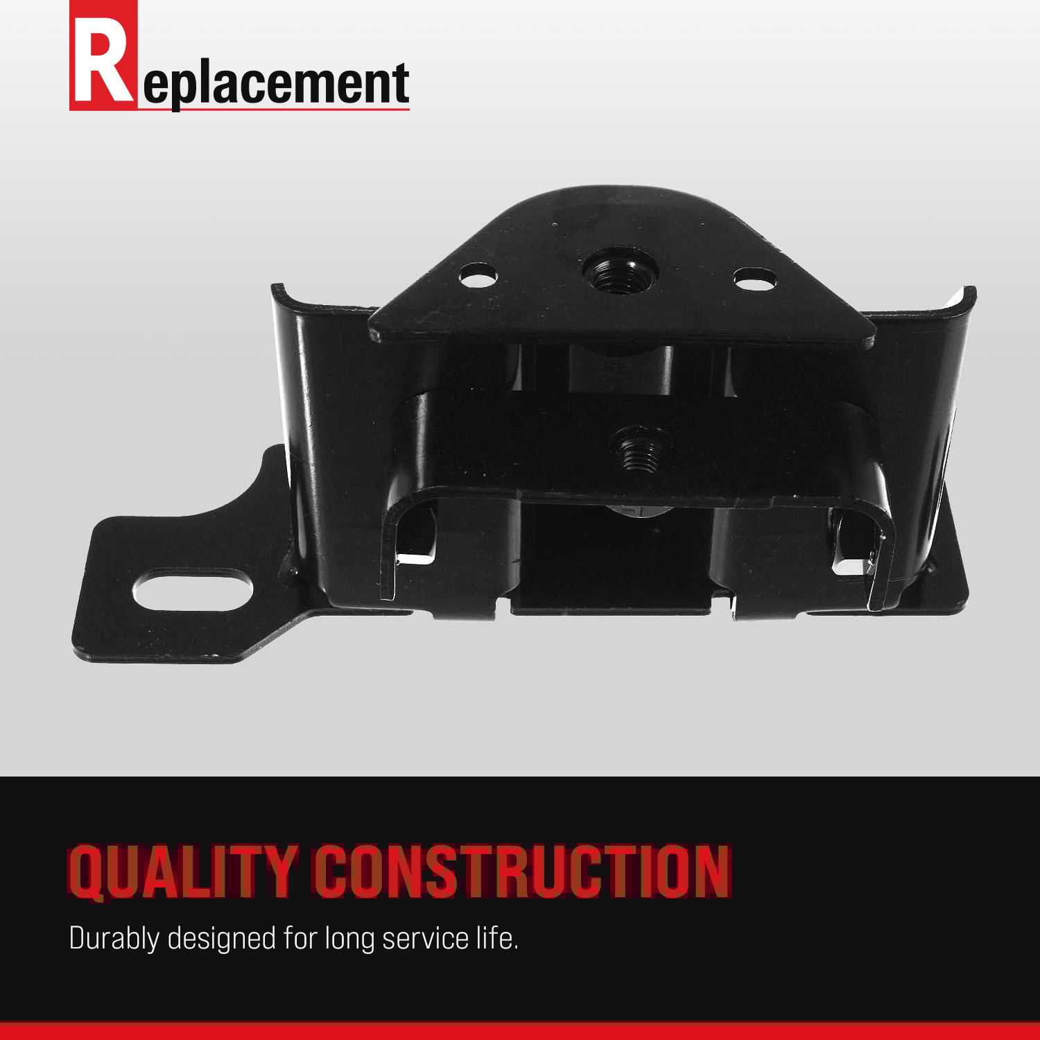 Pair/Set - Front Bumper Bracket for Kia Forte 2022-2023, Right (Passenger) and Left (Driver), Black, Replacement