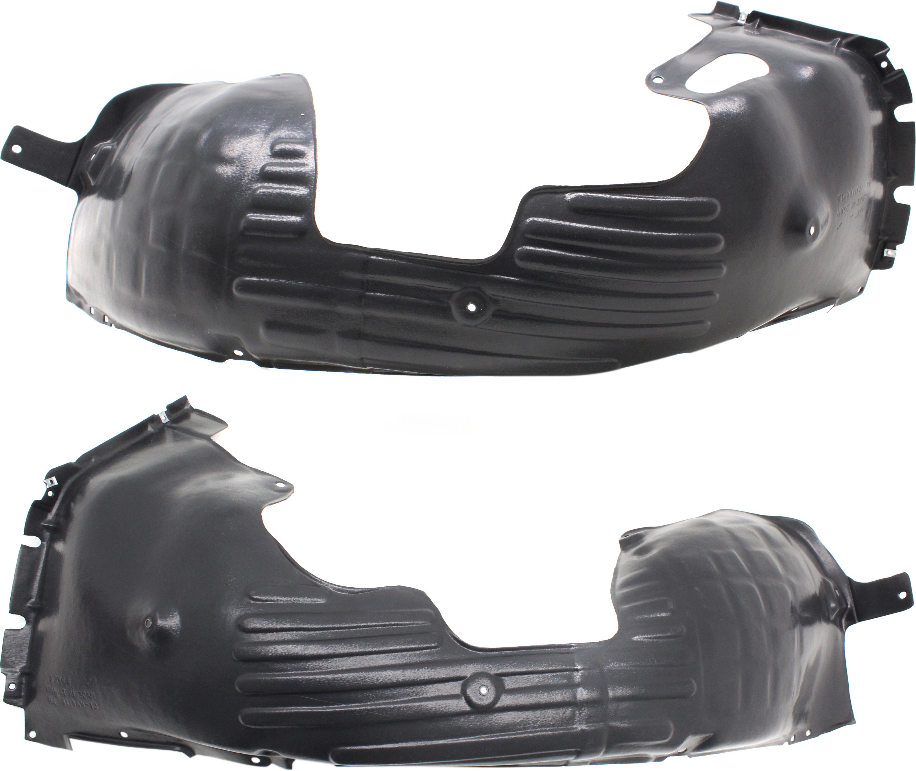 Front Fender Liner Pair/Set for KIA Optima 2016-2018, Right (Passenger) and Left (Driver), Excluding Hybrid Model, For USA Built Vehicle, Replacement