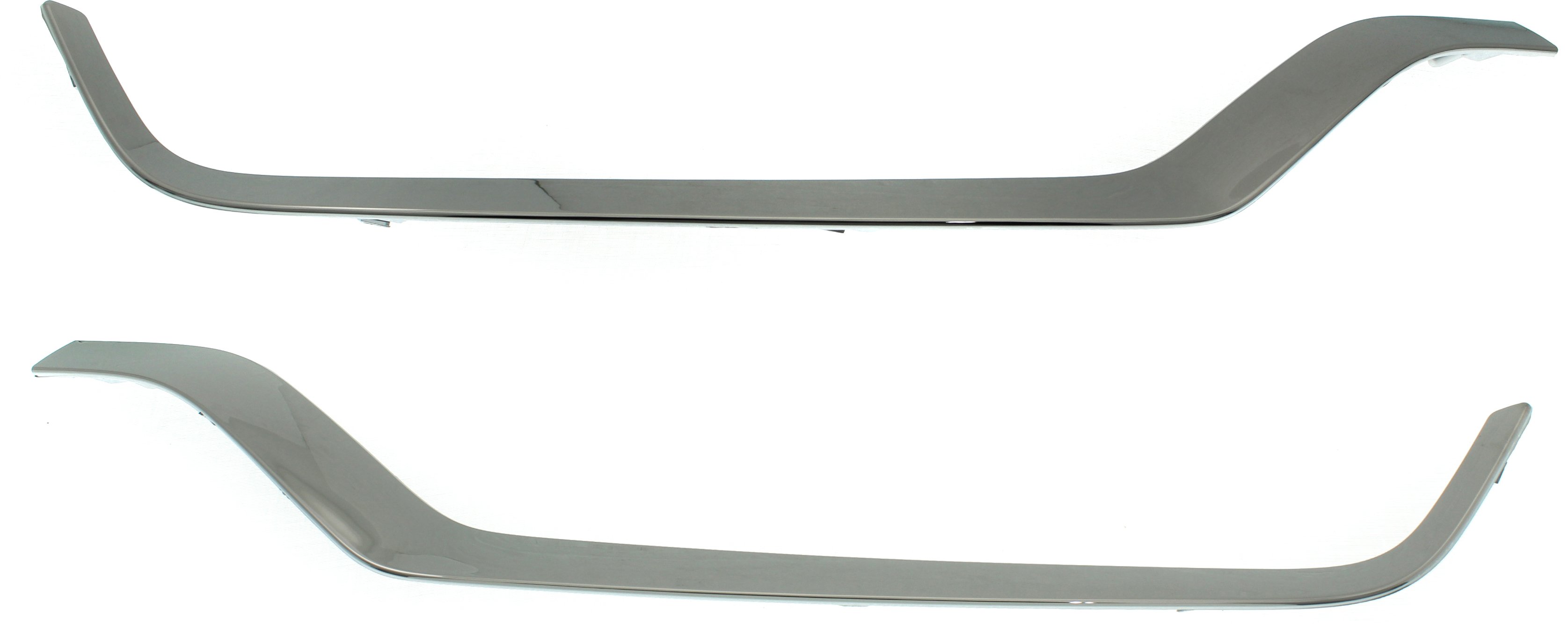 Front Bumper Grille Molding Pair/Set for Lincoln MKX 2016-2018, Right (Passenger) and Left (Driver) Sides, Chrome, Replacement