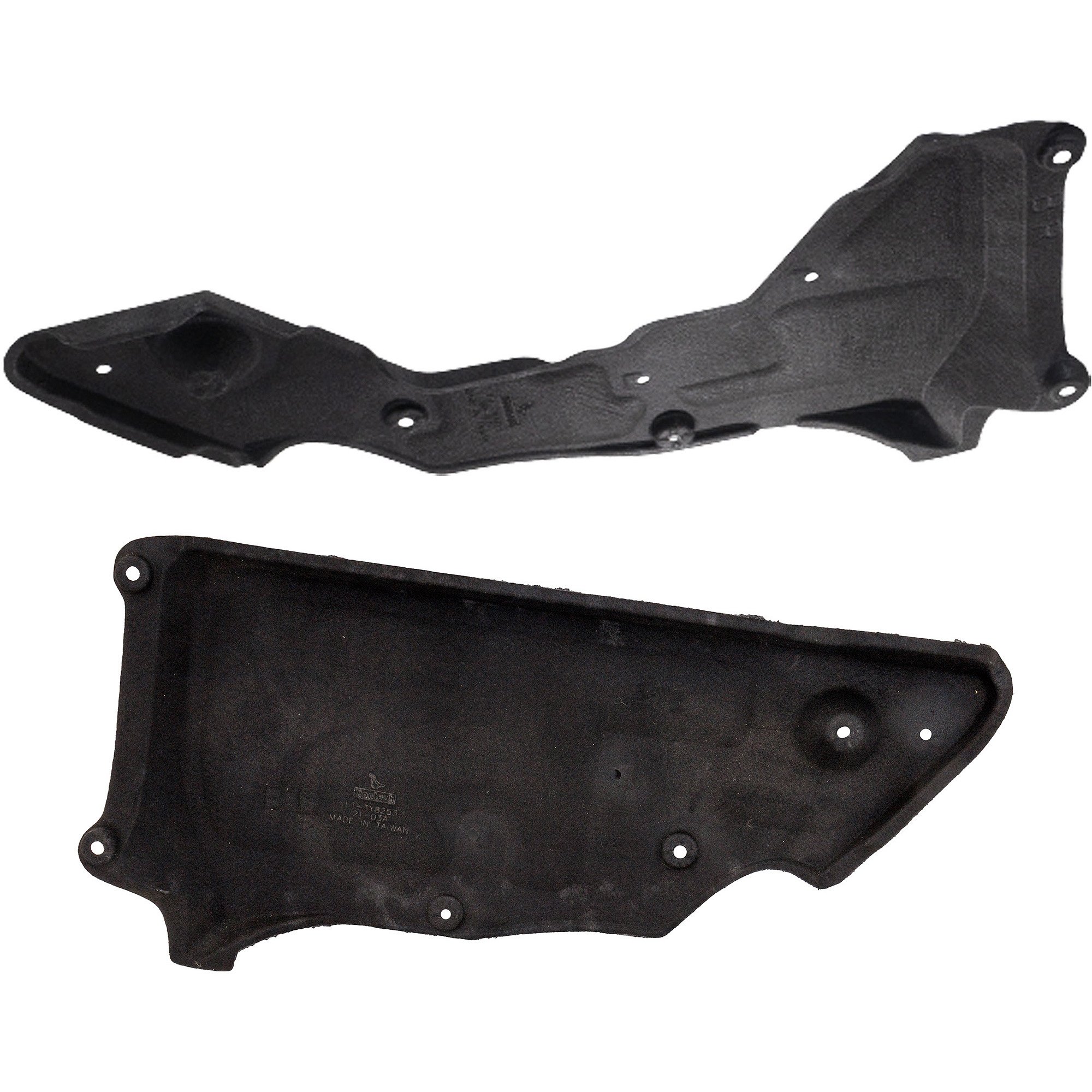 Engine Splash Shield Under Cover Pair/Set for 2019-2022 Lexus ES350 and 2019 Avalon, includes Right (Passenger) and Left (Driver) Rear Section Replacement