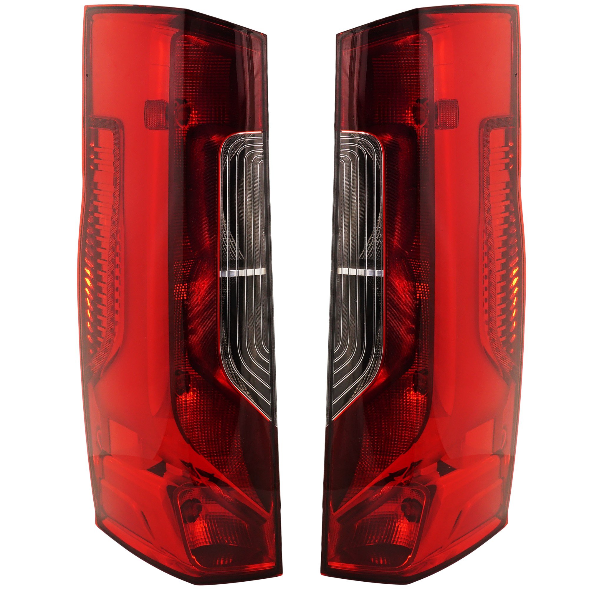 Tail Light Assembly for 2019-2022 Mercedes Benz Sprinter, Halogen, Without LED Accent Light, Extended/Standard Van, Right (Passenger) and Left (Driver), Replacement Pair/Set
