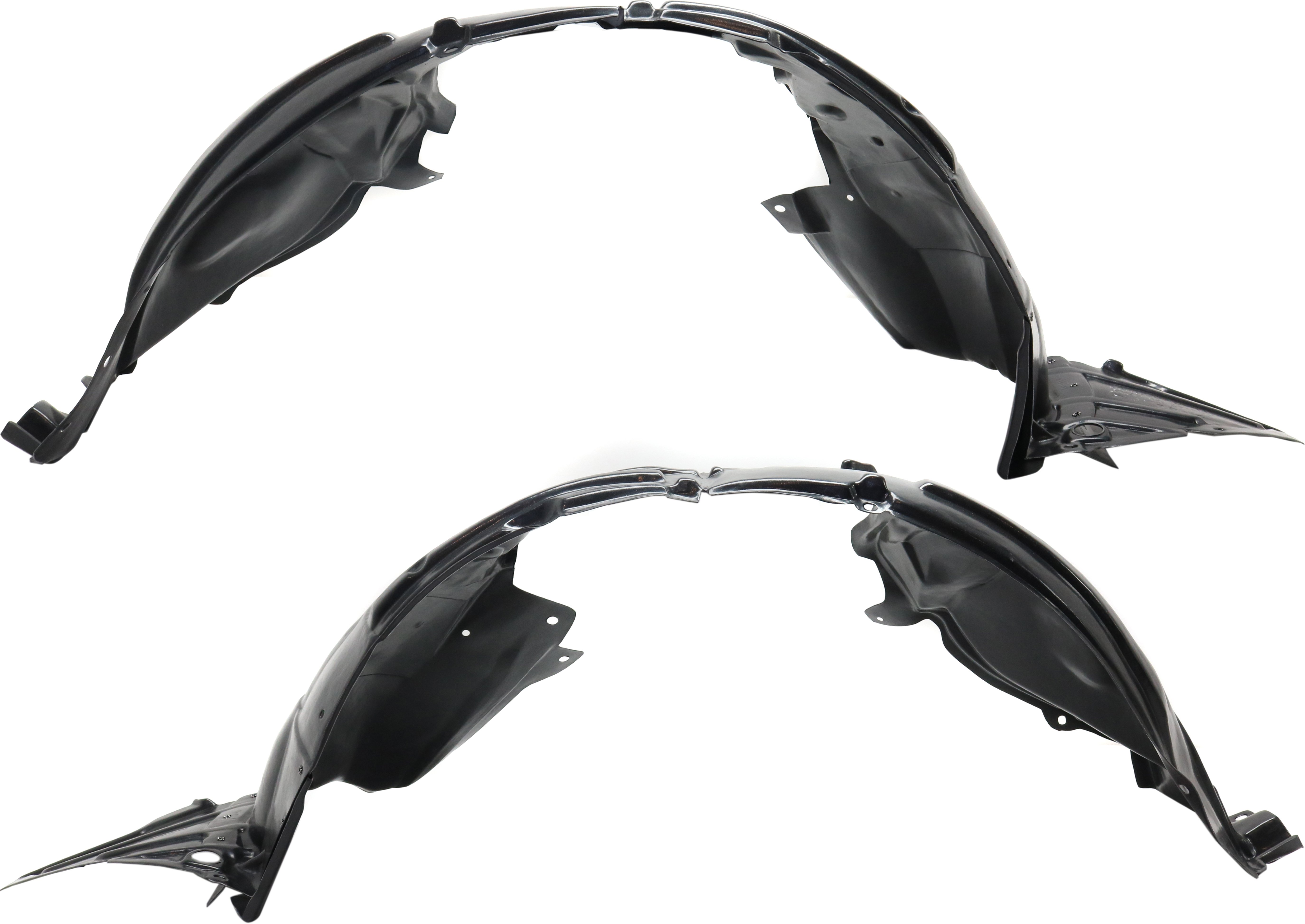 Front Fender Liner Pair/Set for 2017-2019 Nissan Sentra, Right (Passenger) and Left (Driver), Nismo Model Replacement