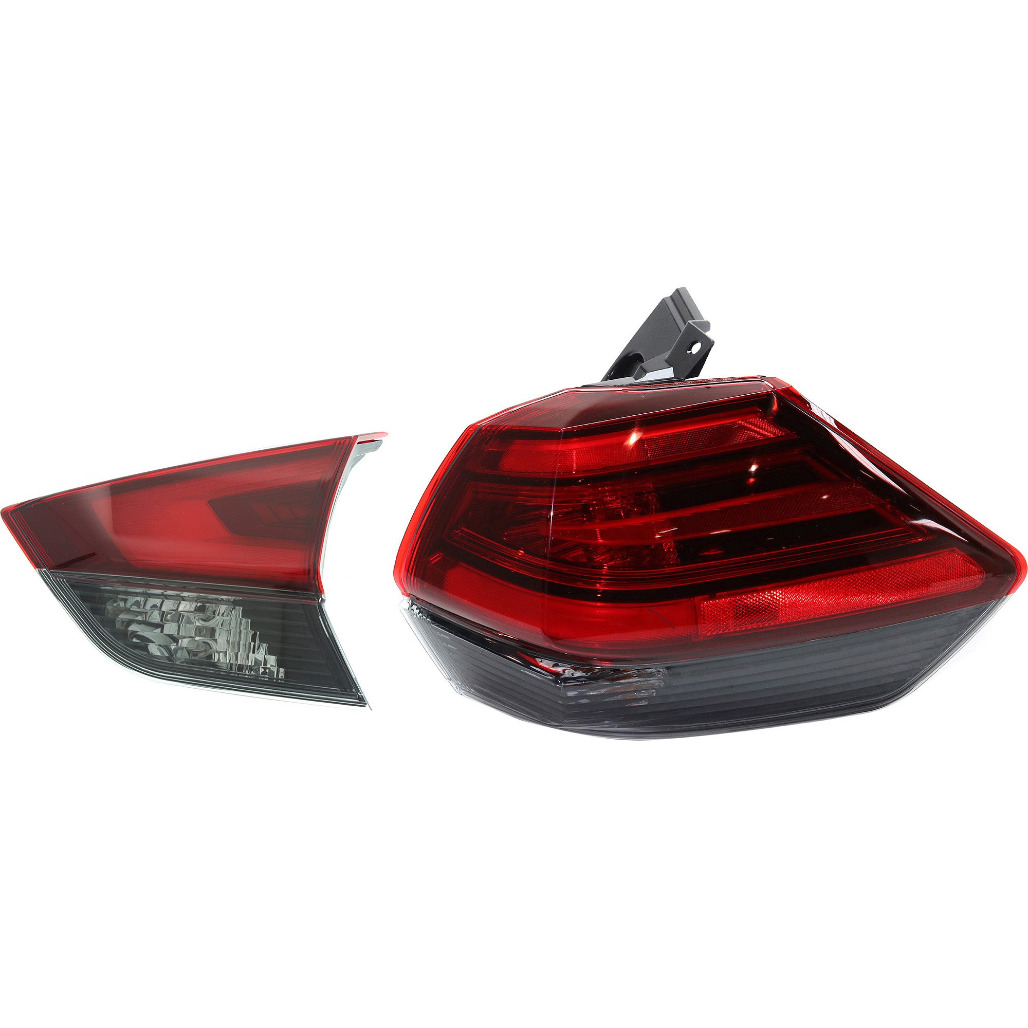 Tail Light Assembly Set for 2017-2018 Nissan Rogue, Right (Passenger), Inner and Outer, Halogen, Compatible with Japan/Korea/USA Built Vehicle: Replacement
