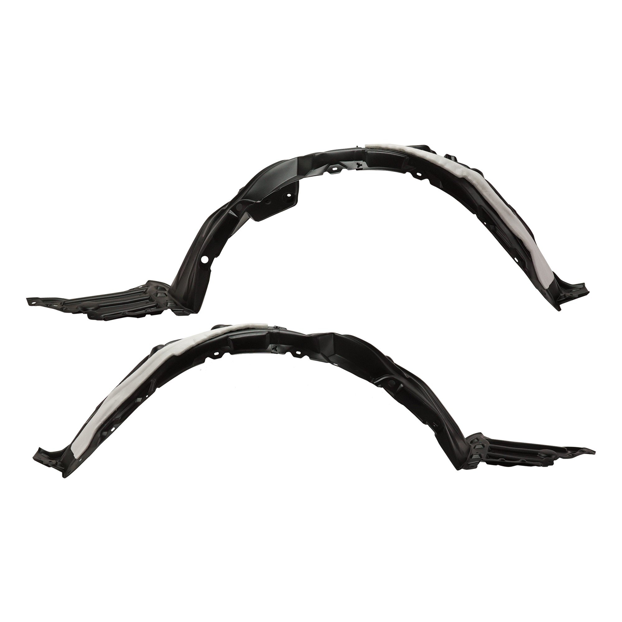 Front Fender Liner Pair/Set for Toyota Corolla Hatchback 2019-2023, Right (Passenger) and Left (Driver), Vacuum Form Plastic, for 15 Inch/16 Inch Wheels - Replacement