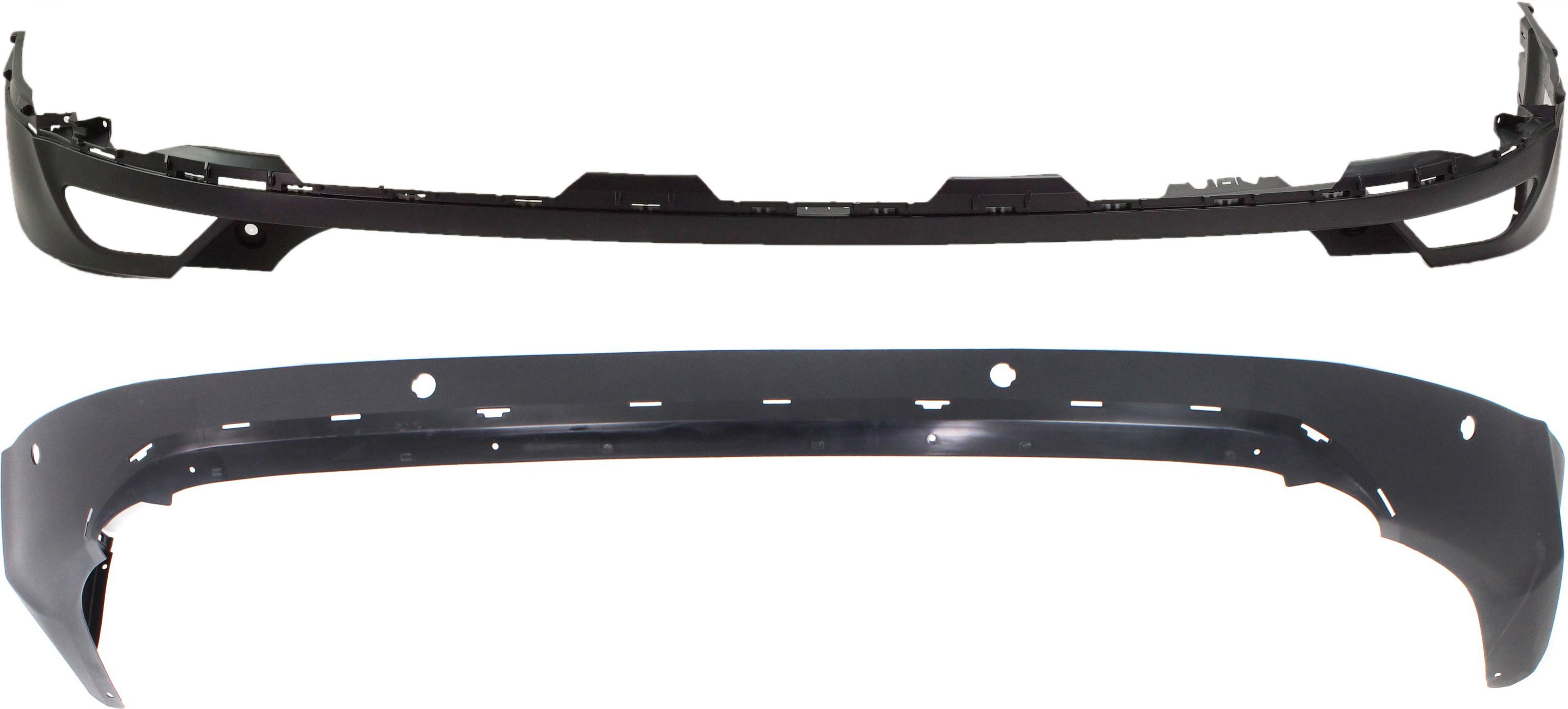 Rear Bumper Cover Upper and Lower Set for 2016-2018 Toyota RAV4, Set of 2 Replacement