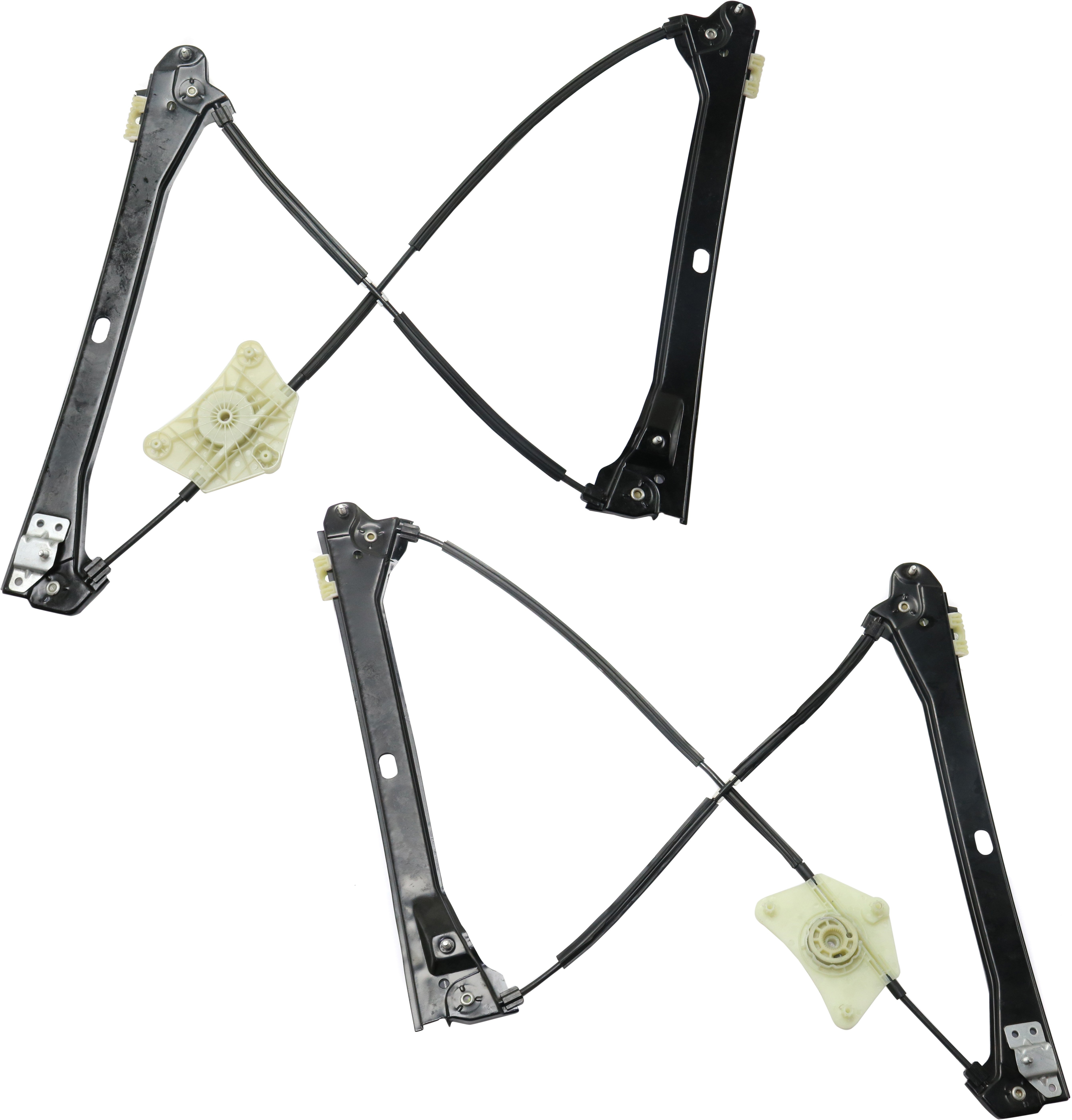 Front Window Regulator Pair/Set for 2012-2022 Volkswagen Passat, Right (Passenger) and Left (Driver), Power Without Motor, Replacement