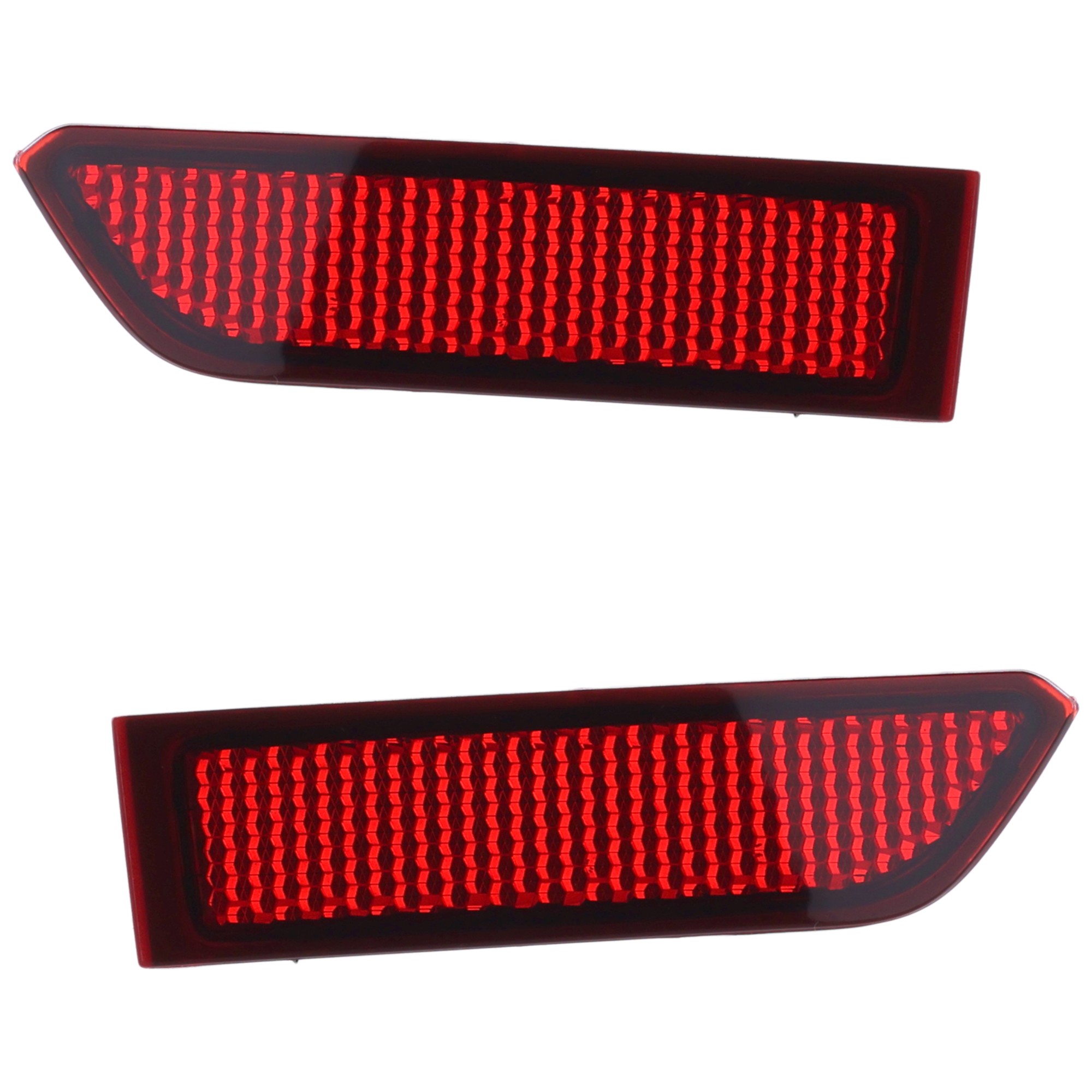 Rear Bumper Reflector Light Pair/Set for 2022-2023 Volkswagen Tiguan, Right (Passenger) and Left (Driver) Outer, for Comfortline R-Line Black, Highline R-Line, SE R-Line Black, SEL R-Line Models, Replacement