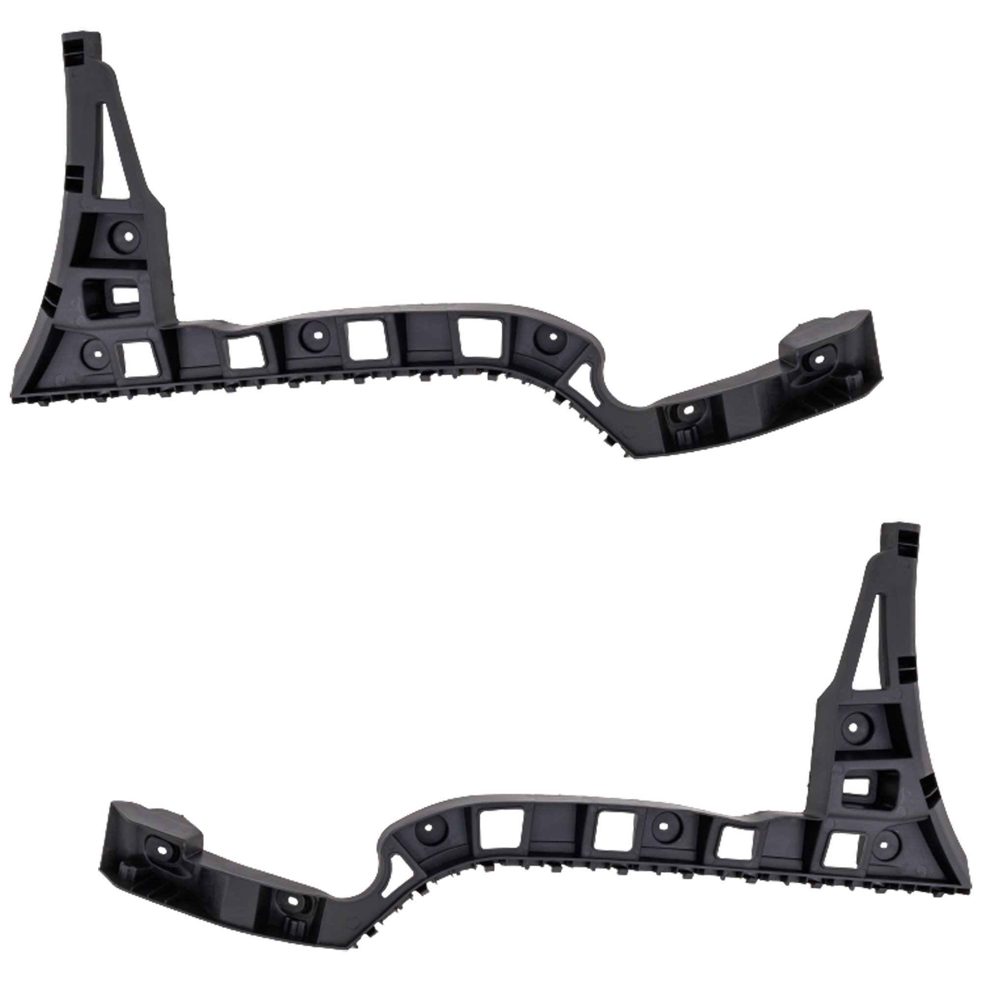 Pair/Set - Rear Bumper Bracket Right (Passenger) and Left (Driver) for Volkswagen Passat 2012-2015, Bumper Cover Guide Replacement Set