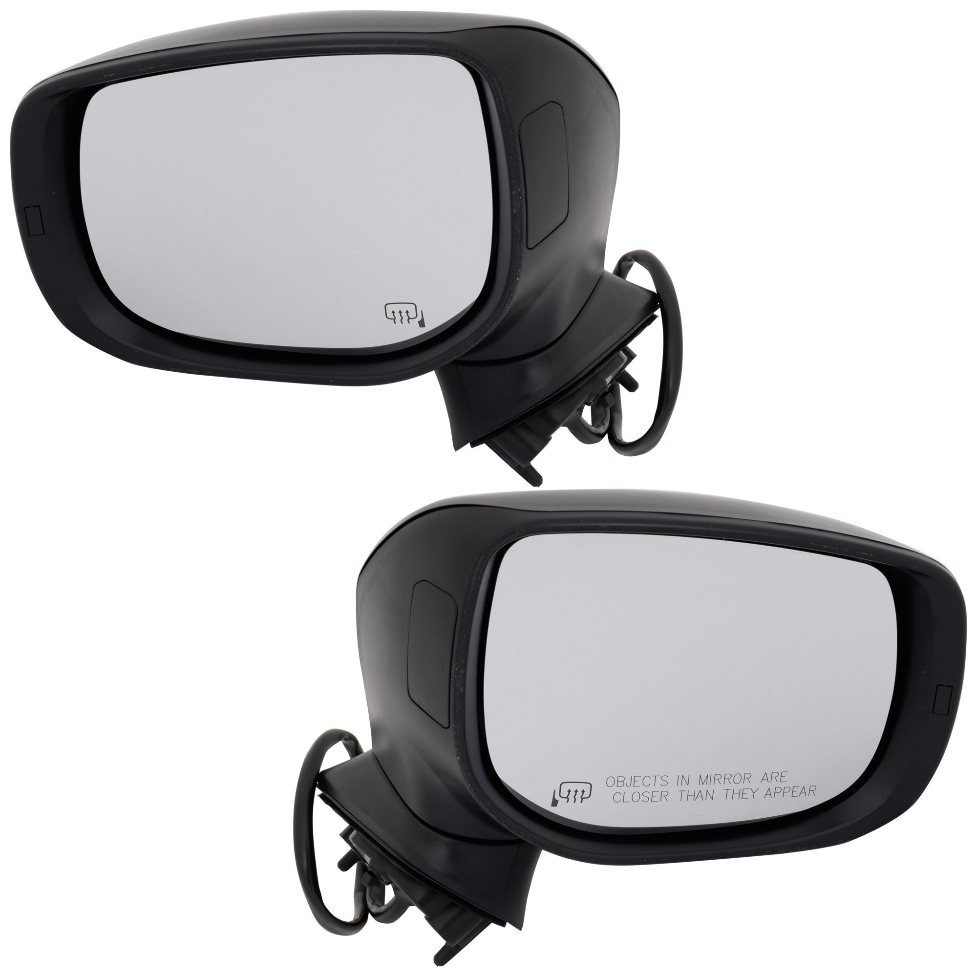 Mirror Pair/Set for Subaru Crosstrek 2018-2023, Right (Passenger) and Left (Driver), Power Adjust, Manual Folding, Heated, Paintable, Without Auto Dimming, Blind Spot Detection, Memory, Signal Light Replacement
