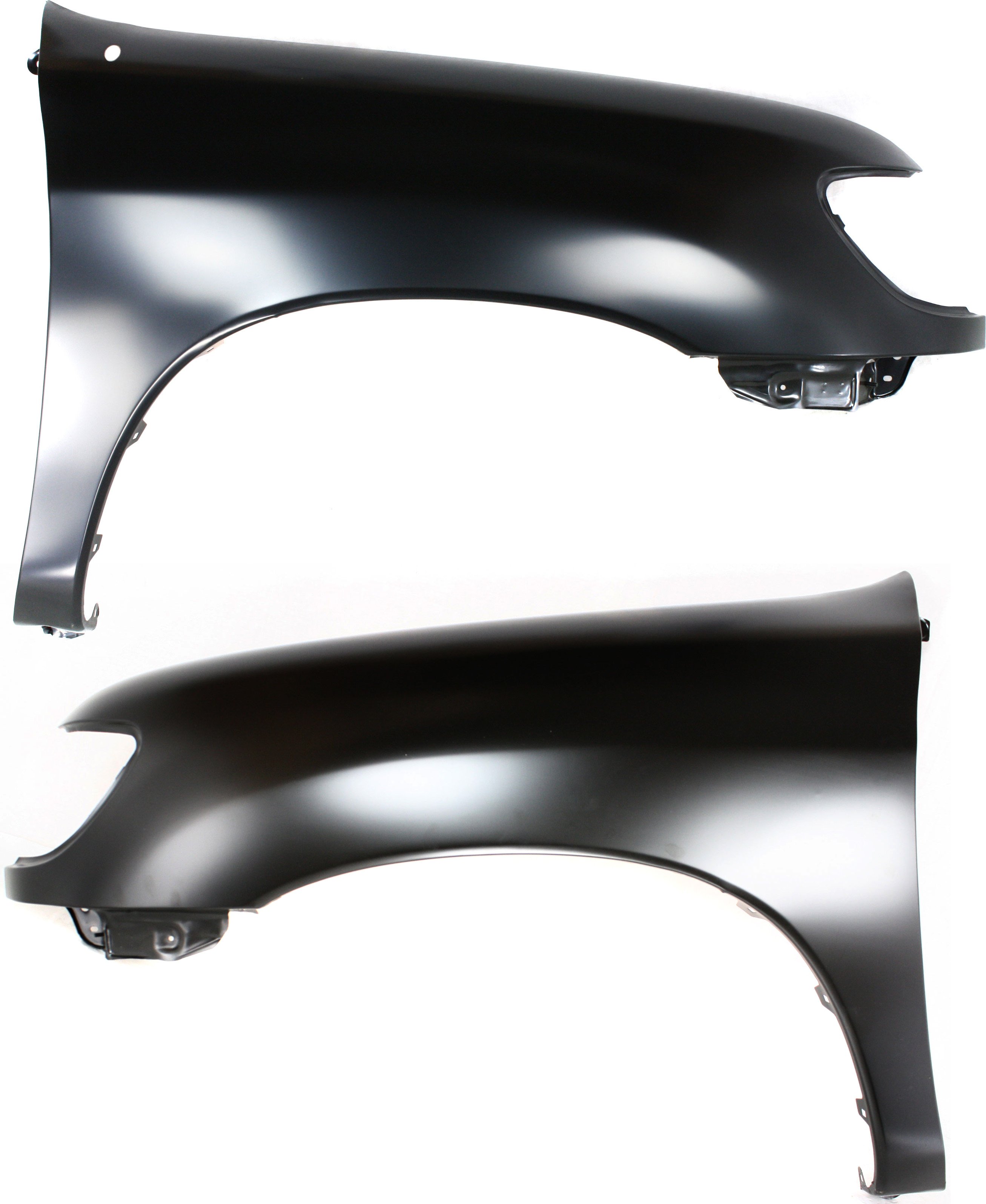 Front Fender Primed (Ready to Paint) Pair/Set for Toyota Tundra 2000-2006, Right (Passenger) & Left (Driver), Regular/Access Cab, w/o Flare Holes Replacement