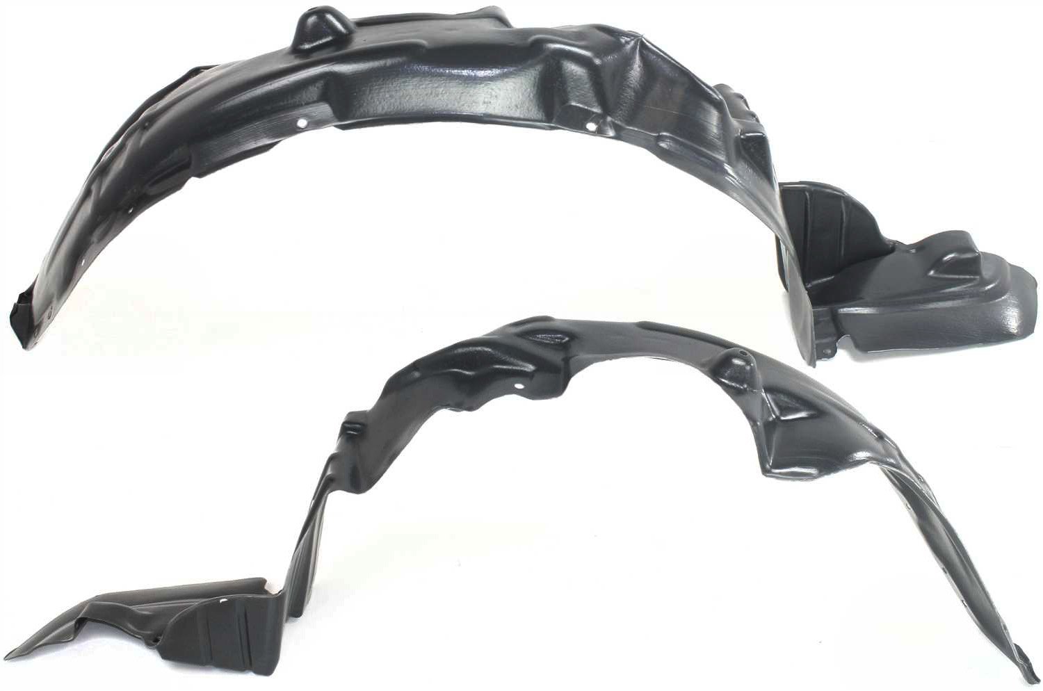 Front Fender Liner Pair/Set for 2001-2002 Toyota Corolla, Includes Right (Passenger) and Left (Driver) Liners, Replacement