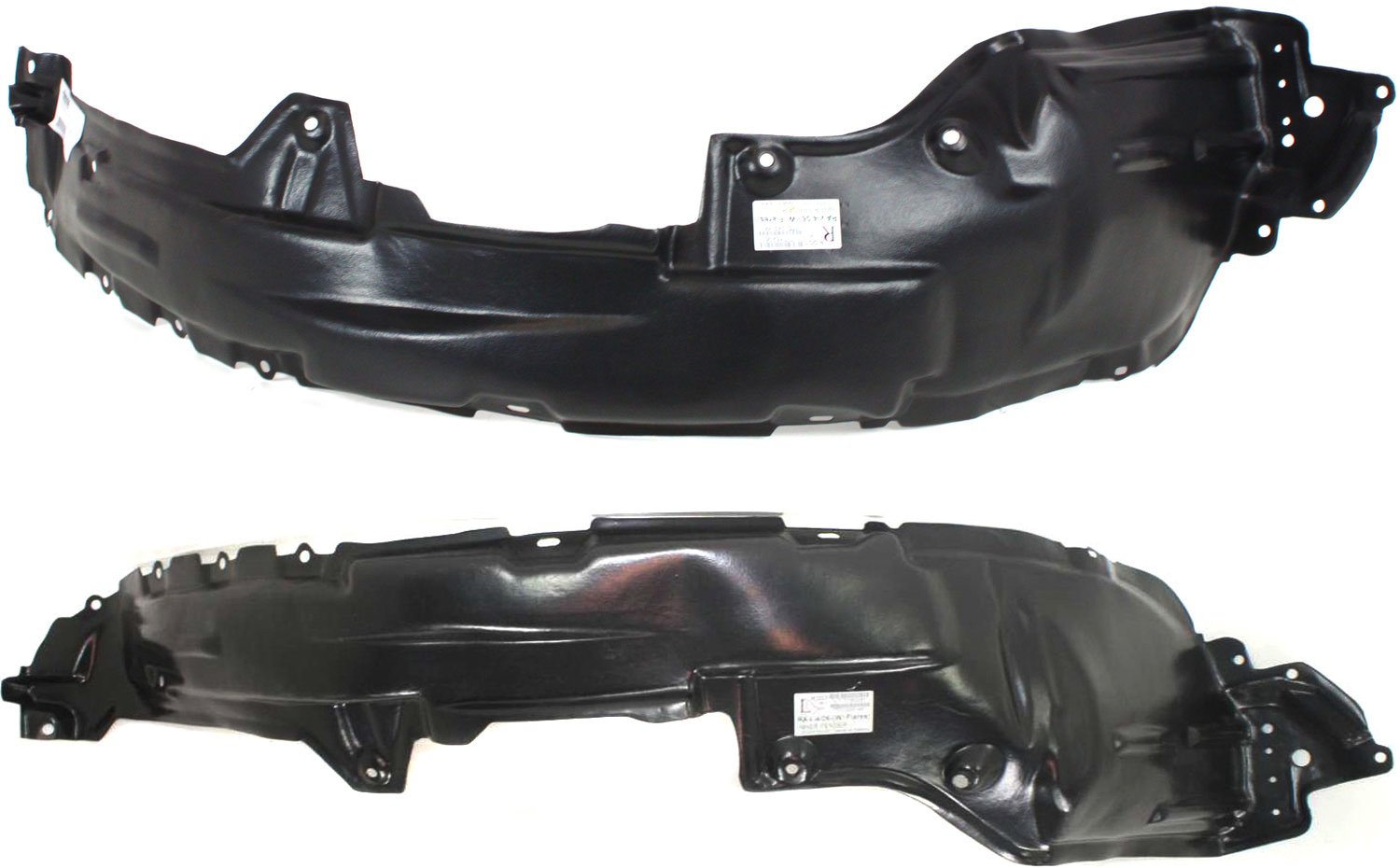 Front Fender Liner Pair/Set for 2006-2012 Toyota RAV4, Right (Passenger) and Left (Driver) Replacement