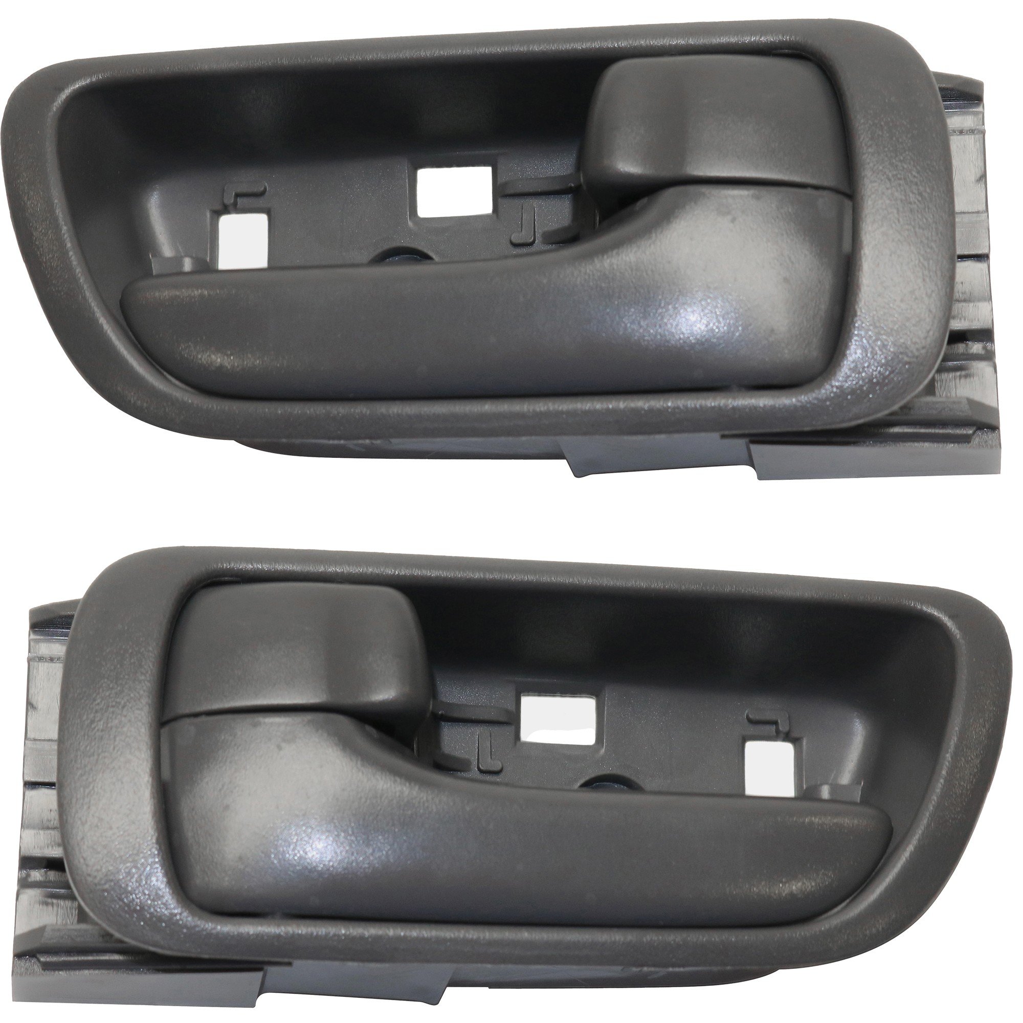 Front Door Handle Pair/Set for 2002-2006 Toyota Camry, Right (Passenger) and Left (Driver) Included, Inside, Textured Gray, Japan/USA Built, Replacement
