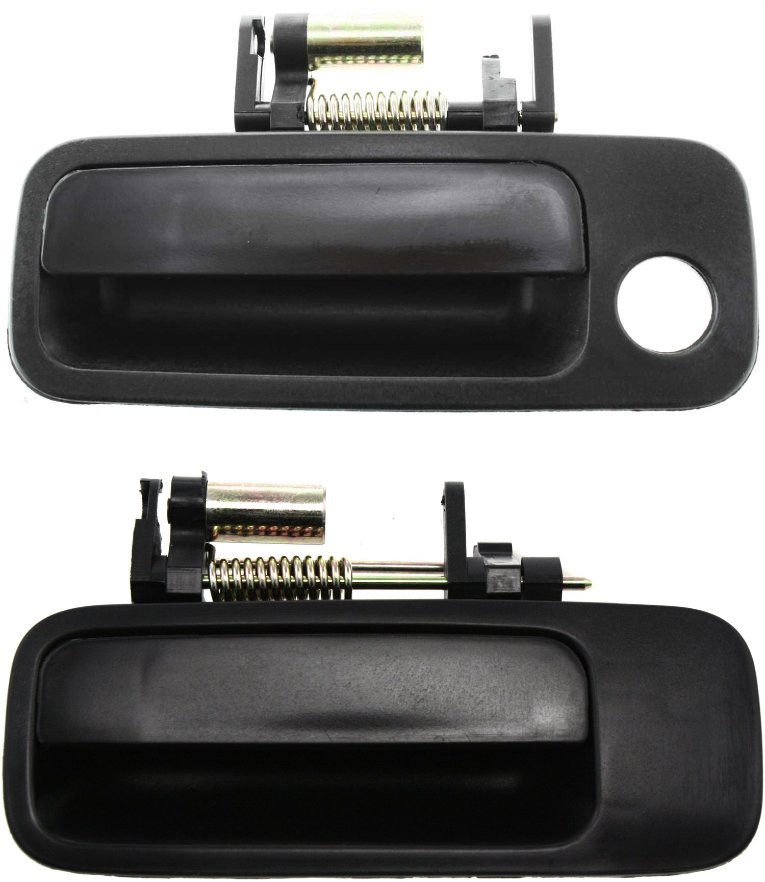 Front and Rear Door Handle Replacement Set for Toyota Camry / ES300 1997-2001, Left (Driver), Set of 2, Outside, Smooth Black, Suitable for Japan/USA Built Models