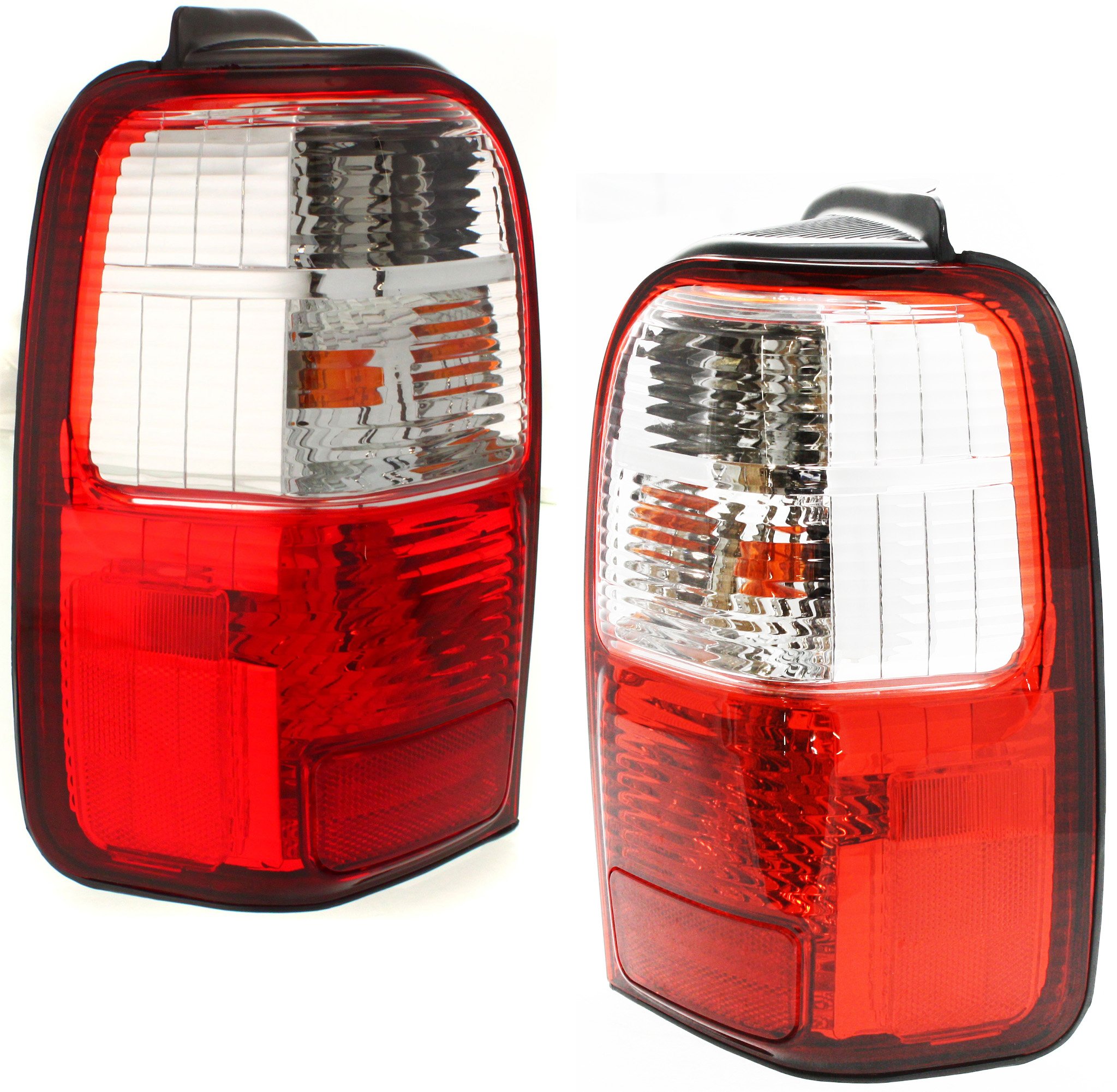 Tail Light Assembly Pair/Set for 2001-2002 Toyota 4Runner, Right (Passenger) and Left (Driver), Replacement