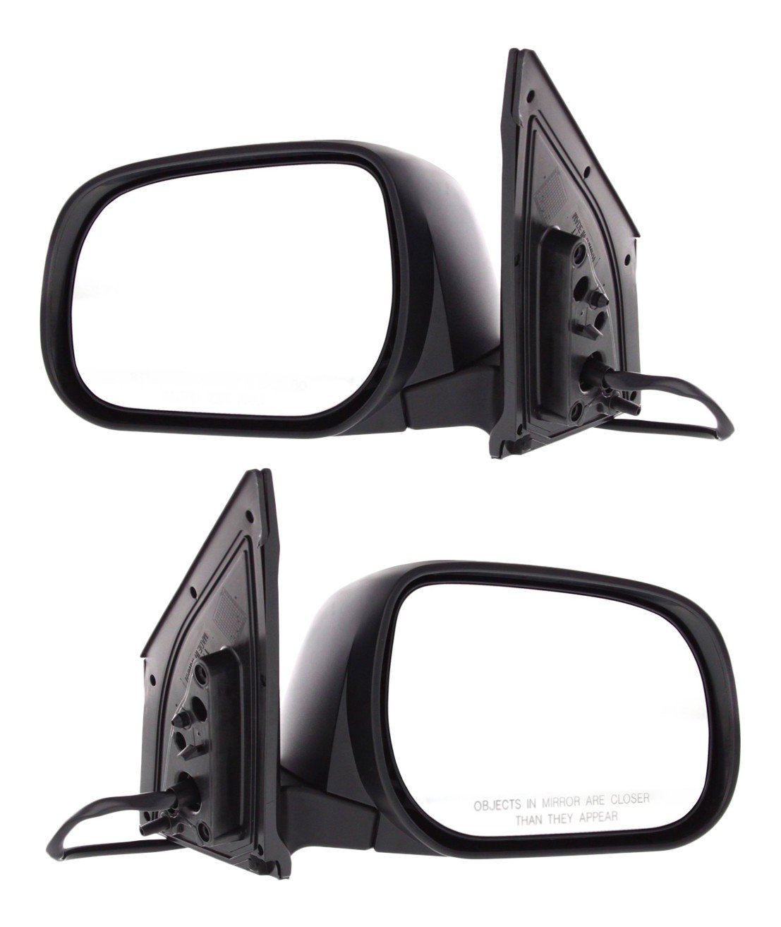 Power Mirror Pair/Set for Toyota RAV4 2009-2012, Right (Passenger) and Left (Driver), Manual Folding, Heated, Paintable, with Signal Light, for Japan Built Vehicle Replacement