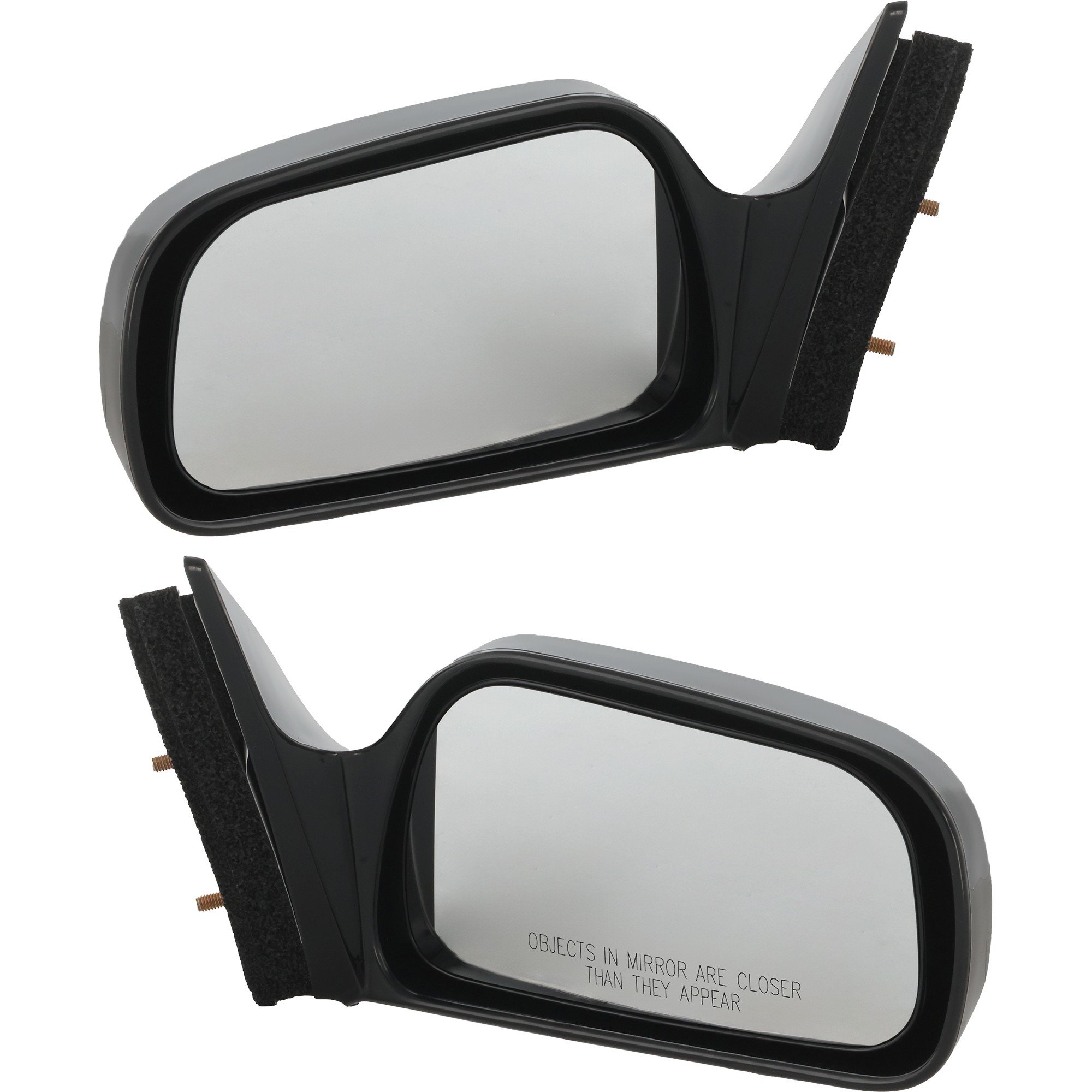 Mirror Pair/Set for Toyota Camry 1997-2001 Right (Passenger) and Left (Driver) Power Non-Folding Non-Heated Paintable Without Auto-Dimming Blind Spot Feature Signal Light Memory, For Japan Built Vehicle Replacement.