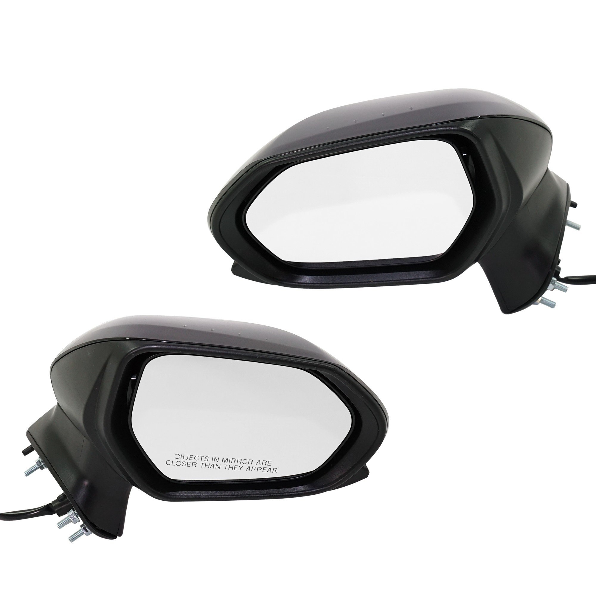 Mirror Pair/Set for Toyota Camry 2018-2022, Right (Passenger) and Left (Driver), Power Manual Folding, Non-Heated, Paintable, without Auto Dimming, Blind Spot Detection, Camera Hole, Memory, and Signal Light Replacement