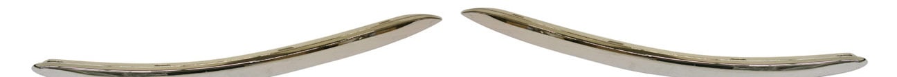 Front Bumper Molding Pair/Set for 2005-2010 Volkswagen Jetta, Right (Passenger) and Left (Driver), Molding Chrome, Replacement