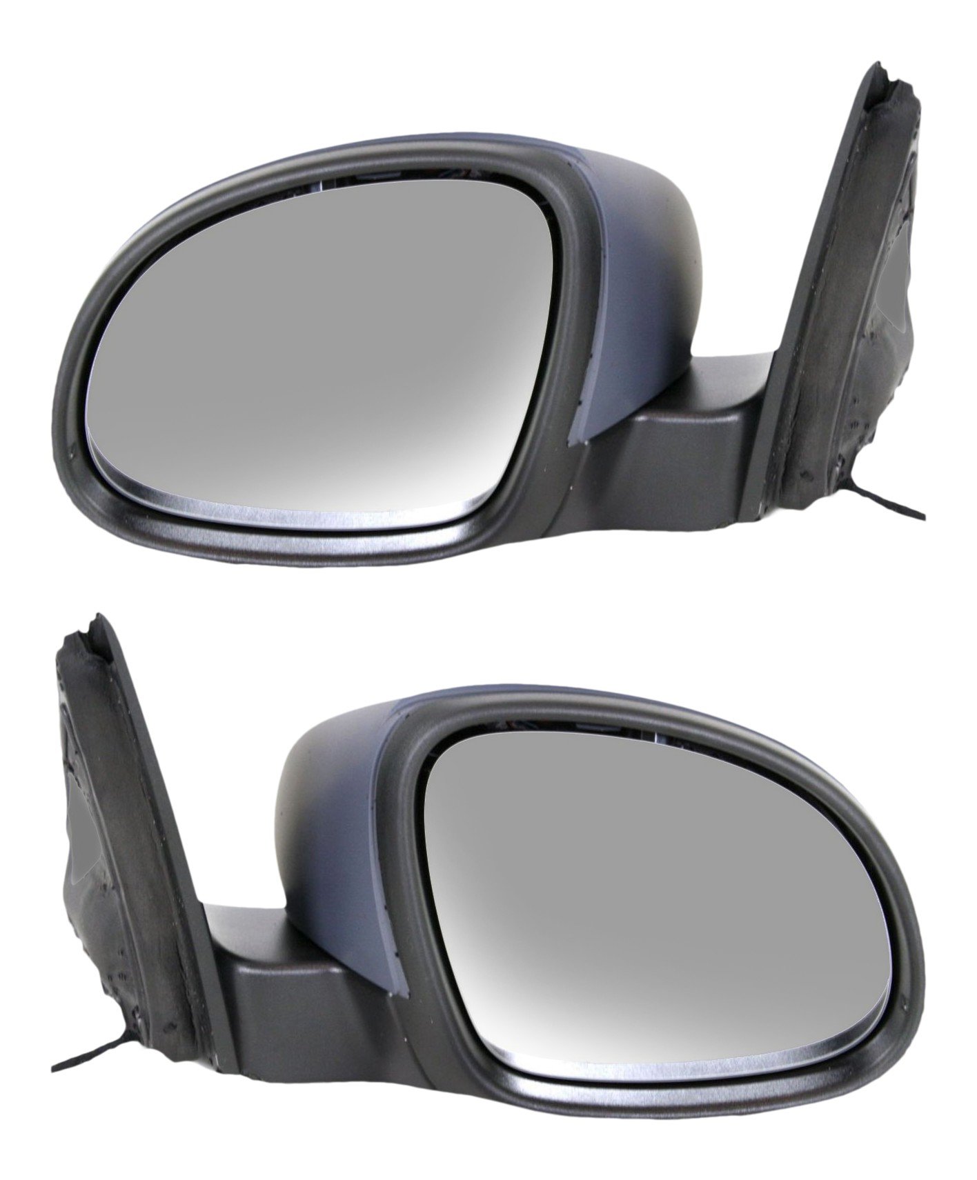 Power Heated Paintable Mirrors for Volkswagen Tiguan 2009-2017, Right (Passenger) and Left (Driver), Manual Folding, with Signal Light, without Memory, Replacement Pair/Set