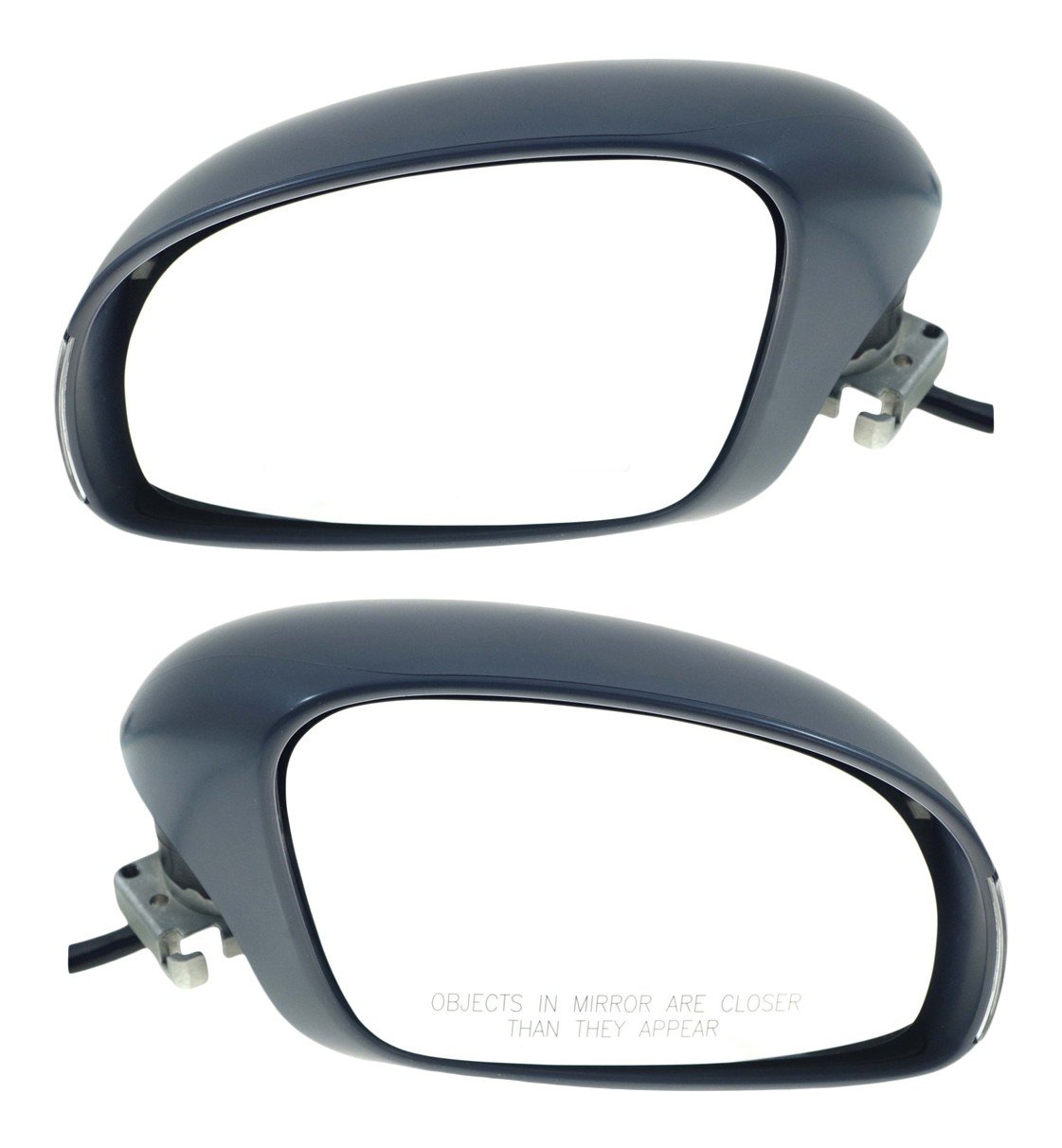 Power Mirror Pair/Set for 2003-2010 Beetle, Right (Passenger) and Left (Driver), Manual Folding, Heated, Paintable, with In-housing Signal Light, without Auto Dimming, Blind Spot Detection, Memory, Replacement