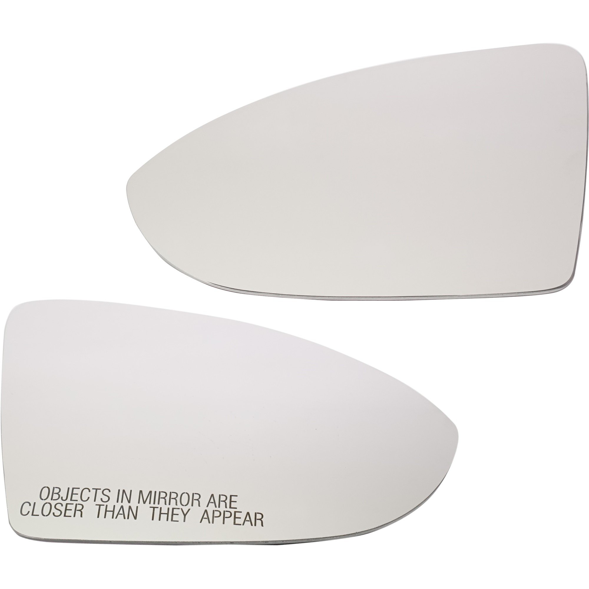 Heated Mirror Glass with Backing Plate Pair/Set for 2015-2021 Volkswagen Golf/GTI, Right (Passenger) and Left (Driver), Without Blind Spot Detection, Replacement