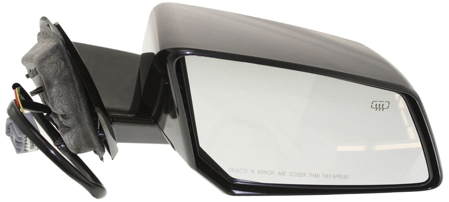 Power Mirror for GMC Acadia/Saturn Outlook 2007-2008, Right (Passenger), Manual Folding, Heated, Paintable, without Auto Dimming, Blind Spot Detection, Memory, and Signal Light, Replacement
