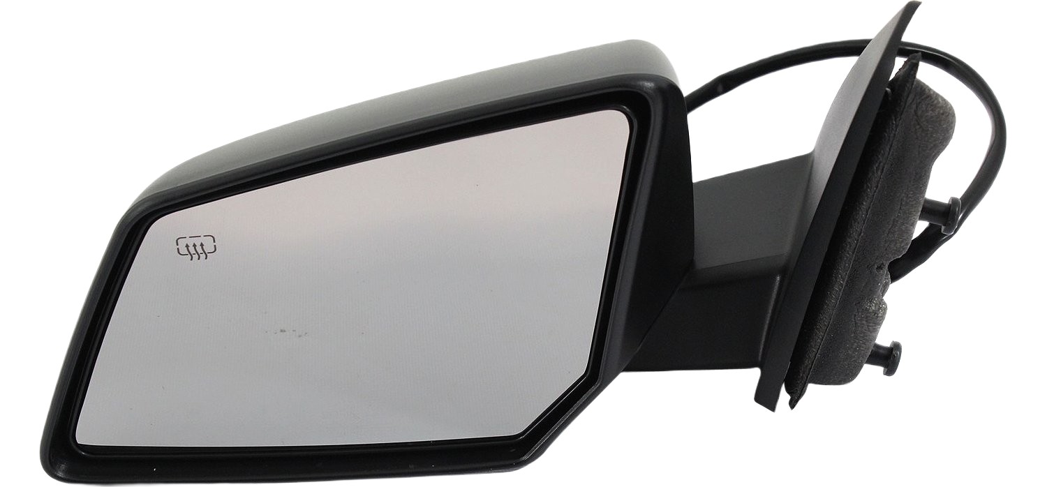Power Mirror for GMC Acadia/Saturn Outlook 2008, Manual Folding, Heated, Textured, Left (Driver), Without Auto Dimming, Blind Spot Detection, Memory, Signal Light, Replacement