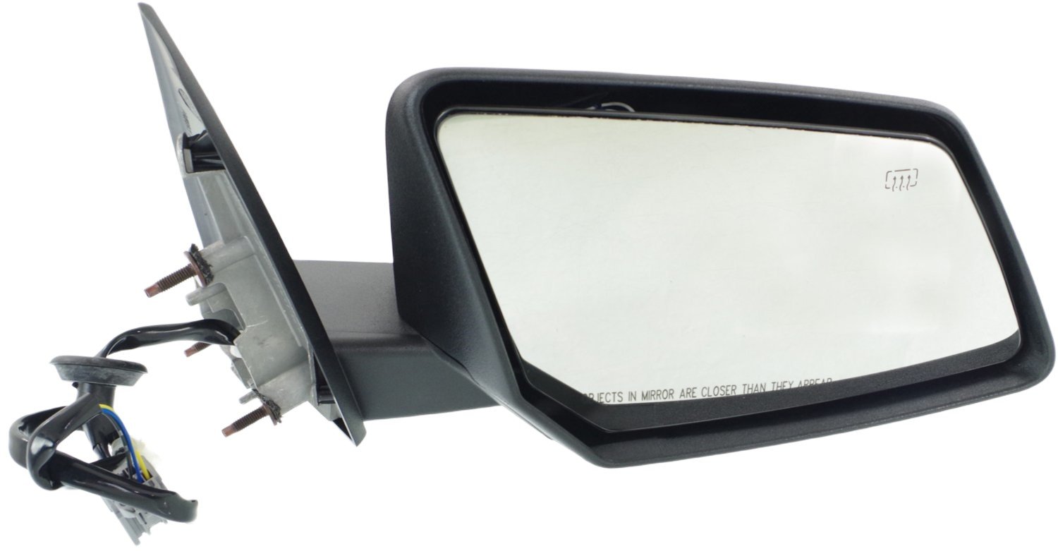 Power Mirror for GMC Acadia/Saturn Outlook 2008, Right (Passenger), Manual Folding, Heated, Textured, without Auto Dimming, Blind Spot Detection, Memory, and Signal Light, Replacement