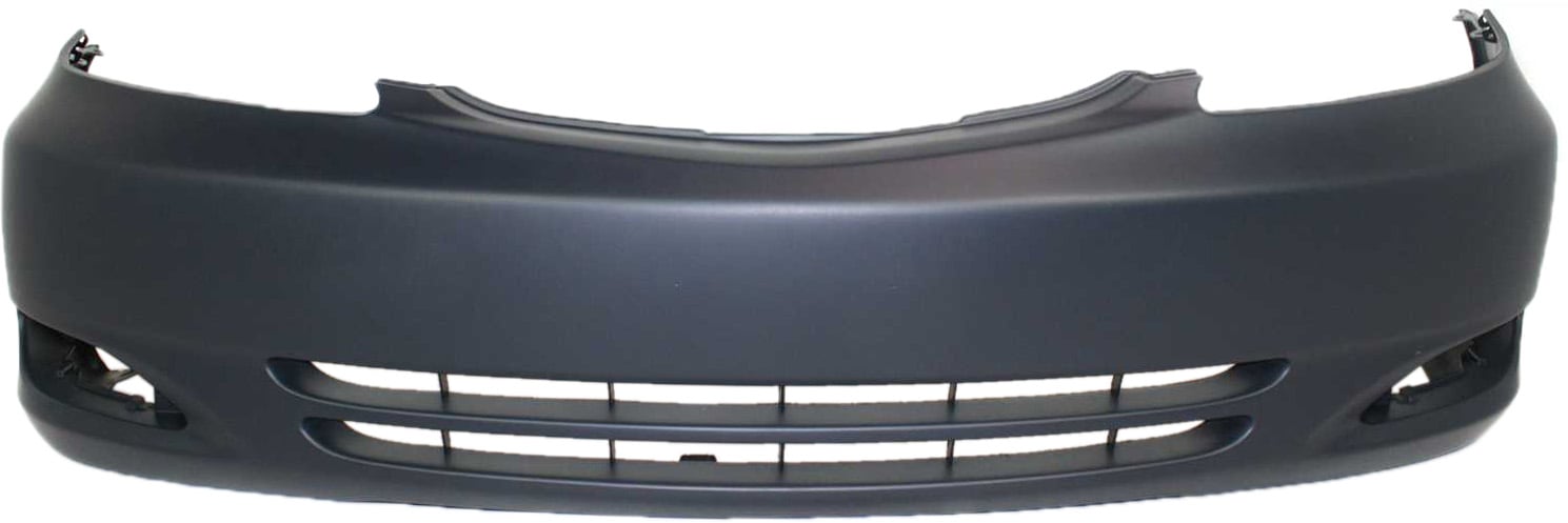 Front Bumper Cover for Toyota Camry 2002-2004, Primed (Ready to Paint), SE Model, USA Built Vehicle, with Fog Light Holes, Replacement