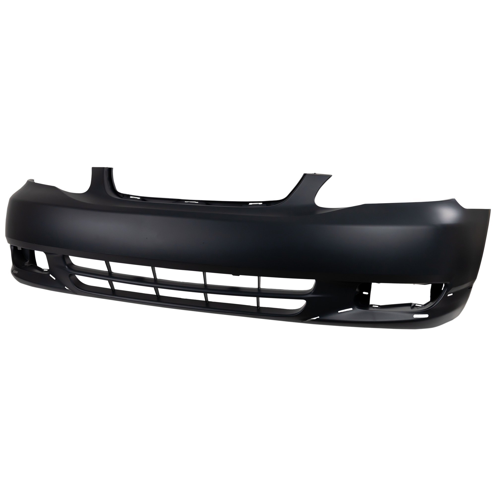 Front Bumper Cover for Toyota Corolla 2003-2004, S Model, Primed (Ready to Paint), with Signal Light Holes, Replacement