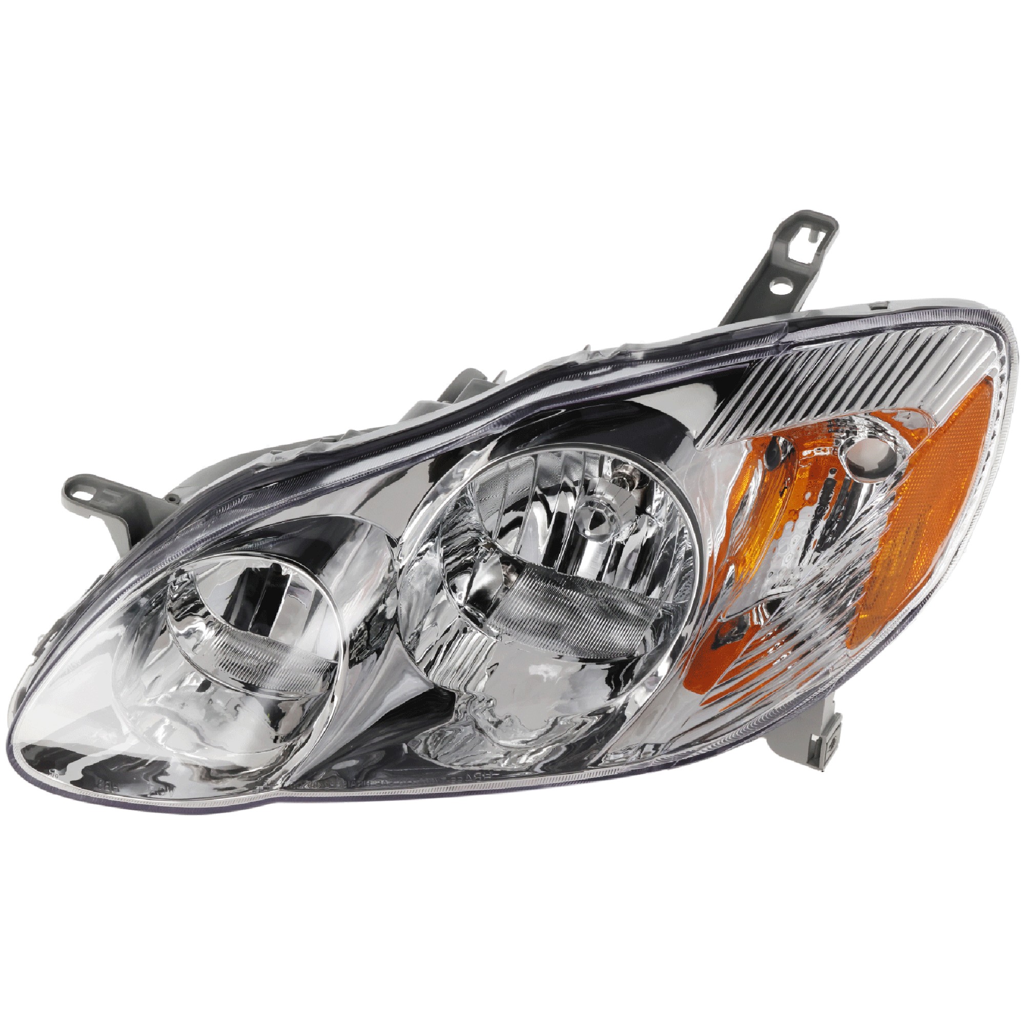 Headlight Assembly for 2003-2004 Toyota Corolla, Left (Driver), Halogen, Fits CE/LE Models, Replacement