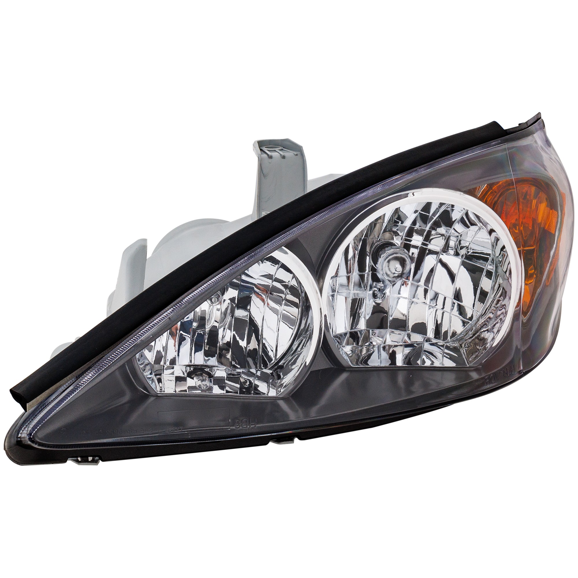 Headlight Assembly for Toyota Camry SE Model, 2002-2004, Left (Driver), Halogen Light with Black Housing, Replacement