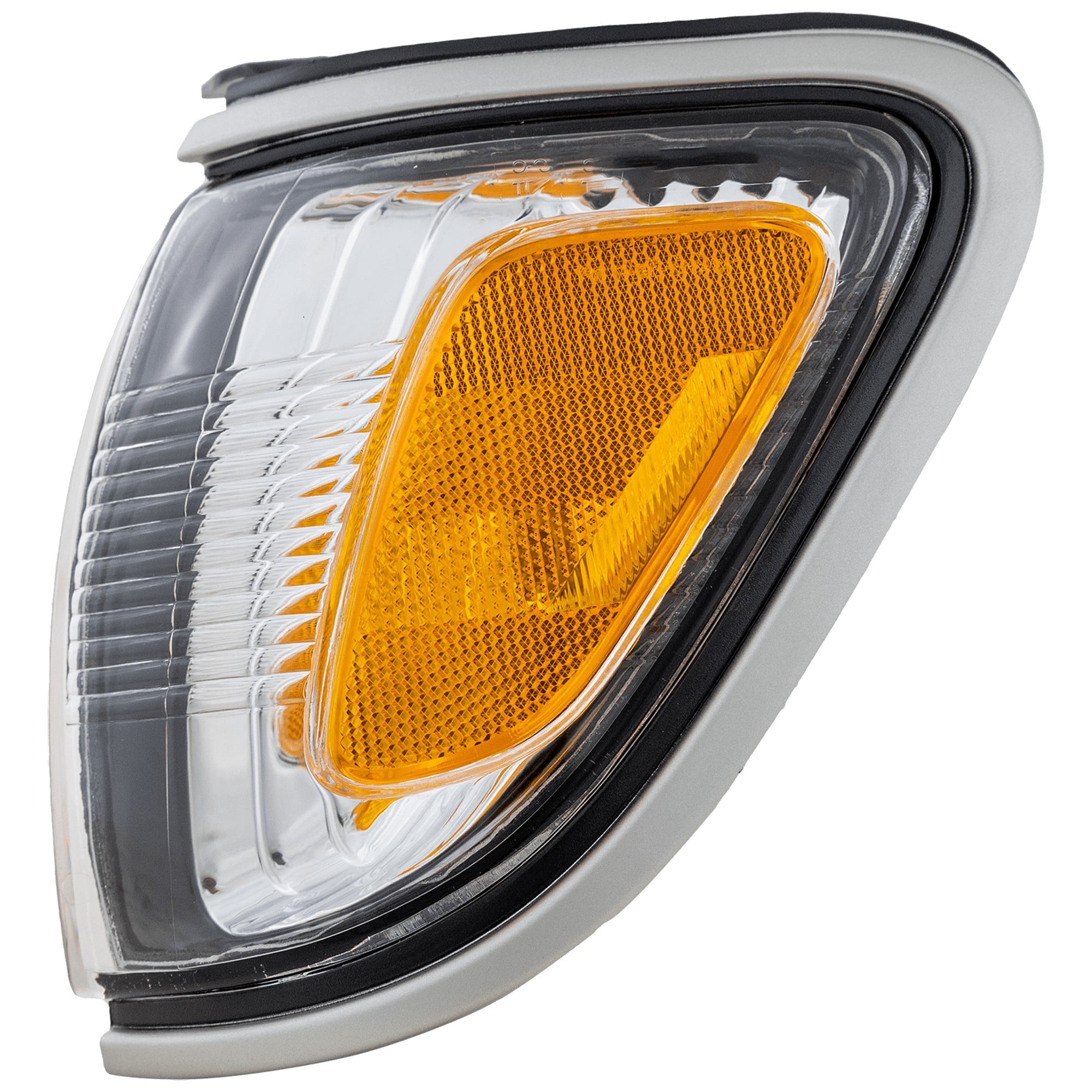 Corner Light Assembly for Toyota Tacoma 2001-2004, Left (Driver) Park Light with Silver Trim, Replacement