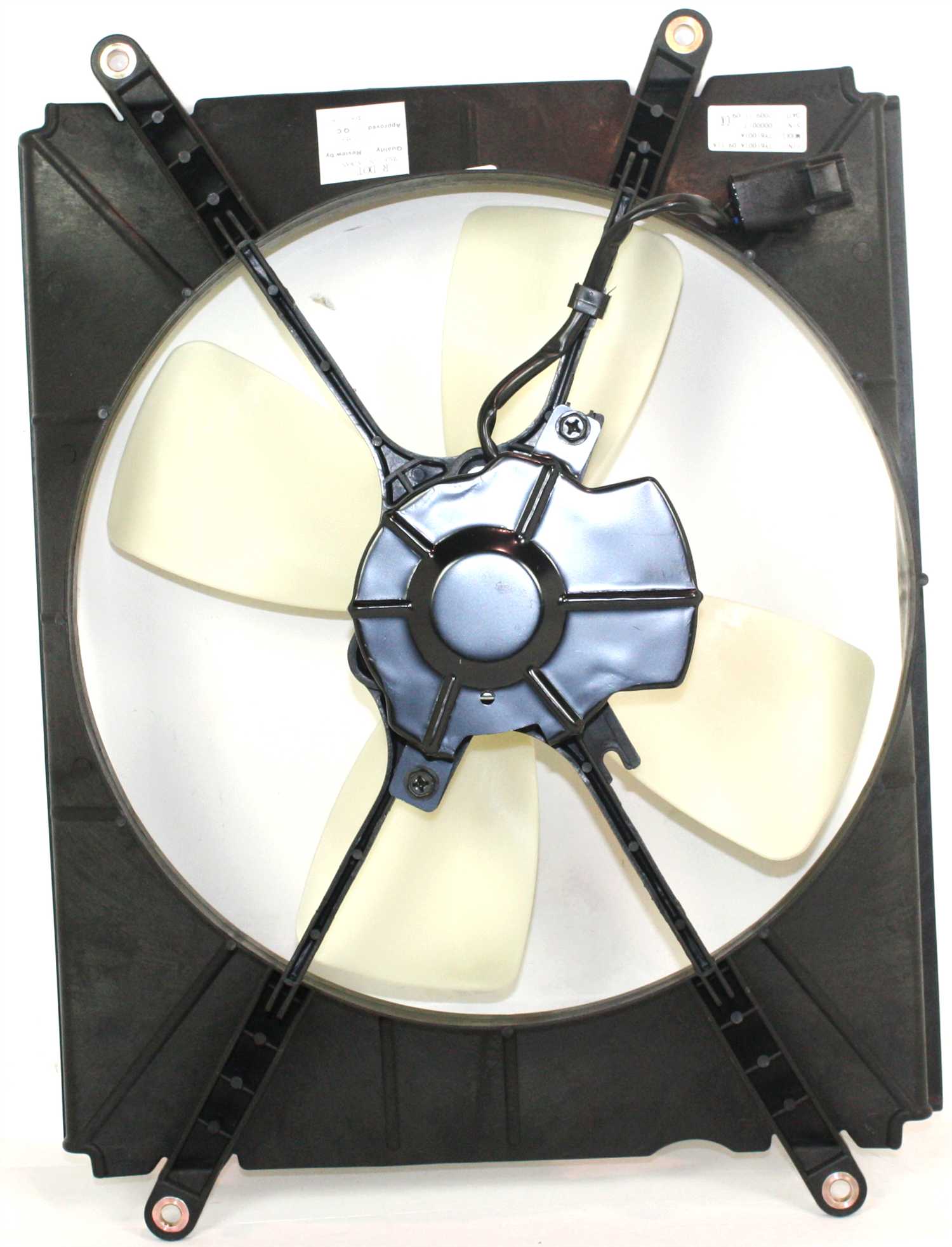 A/C Fan Shroud Assembly for Toyota Camry 1992-1996, Right (Passenger), 4 Cylinder 2.2L Engine, Replacement