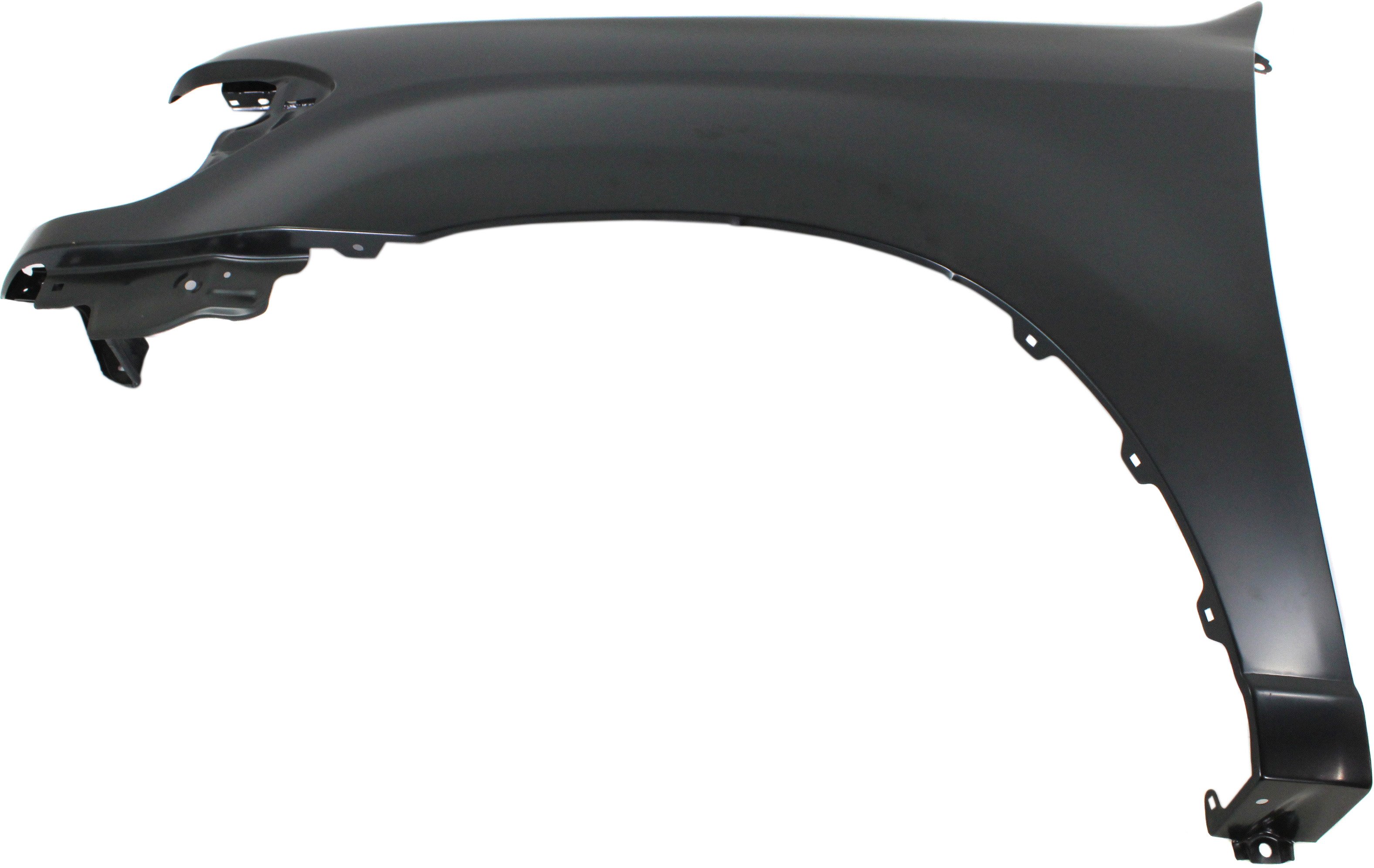 Front Fender for Toyota Tundra 2004, Sequoia 2001-2004, Primed (Ready to Paint), Double Cab, Left (Driver), without Flare Holes, Replacement