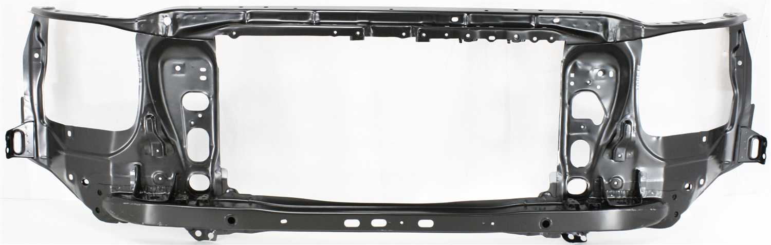 Radiator Support Assembly for Toyota Tacoma 2005-2015, Black, Steel, Replacement (CAPA Certified)