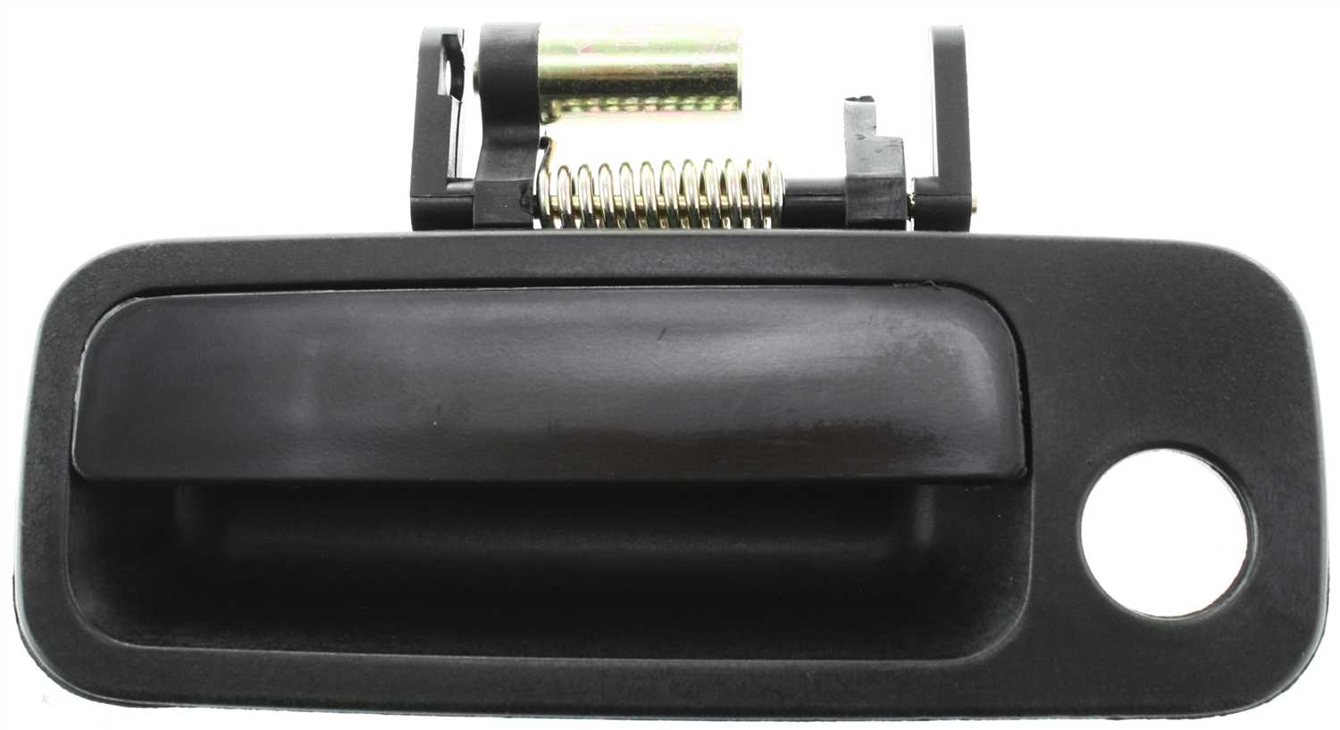Front Exterior Door Handle for Toyota Camry/Lexus ES300 1997-2001, Left (Driver), Smooth Black with Keyhole, Plastic, USA Built, Replacement