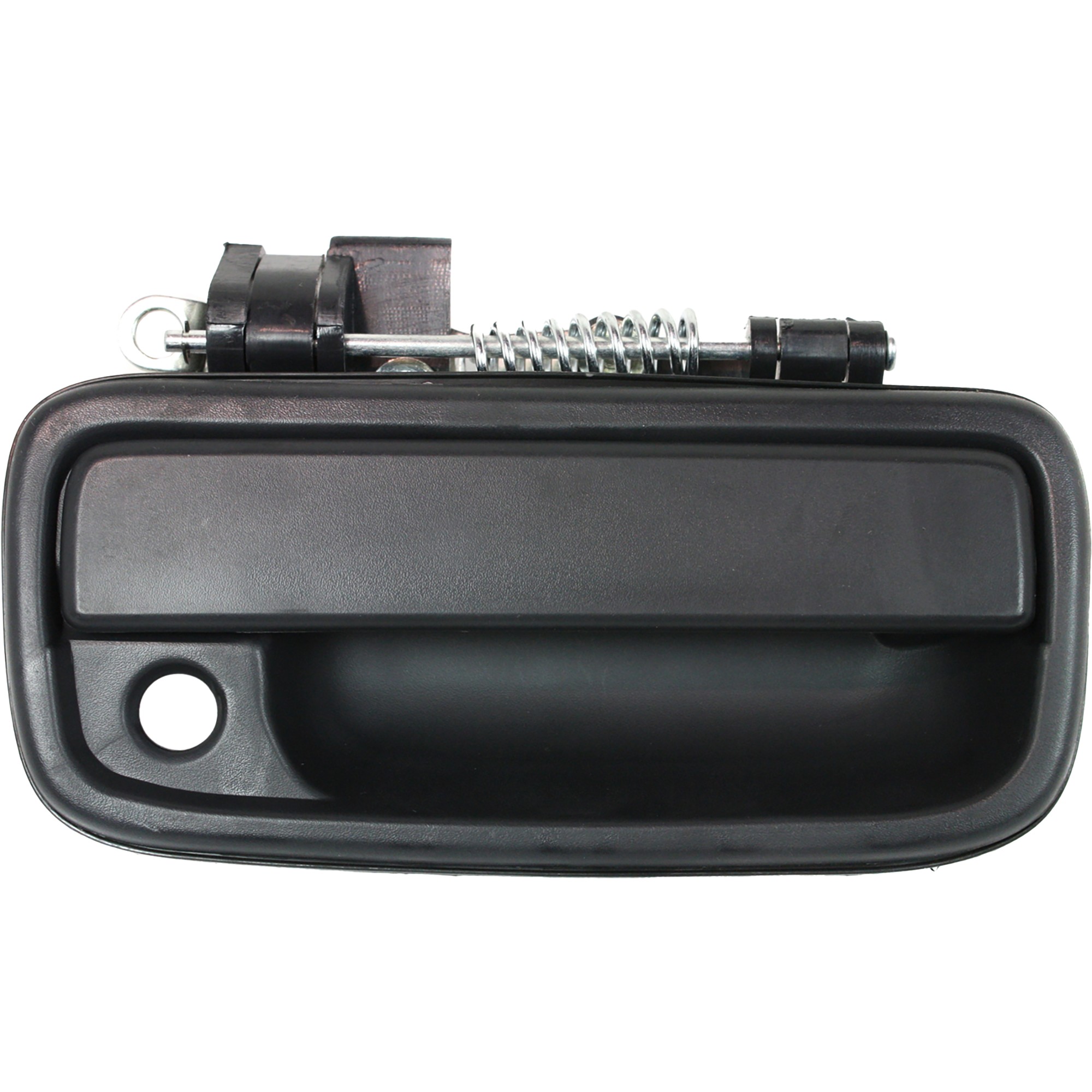 Front Exterior Door Handle for Toyota Tacoma 1995-2004, Right (Passenger), Textured Black with Keyhole, Replacement