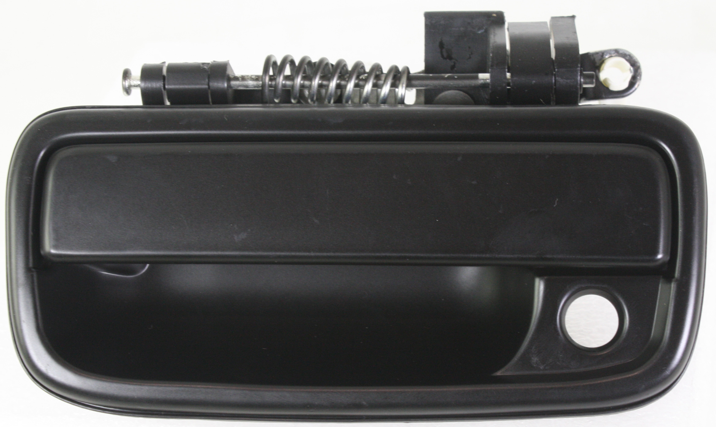 Front Exterior Door Handle for Toyota Tacoma 1995-2004, Left (Driver), Smooth Black with Keyhole, Replacement