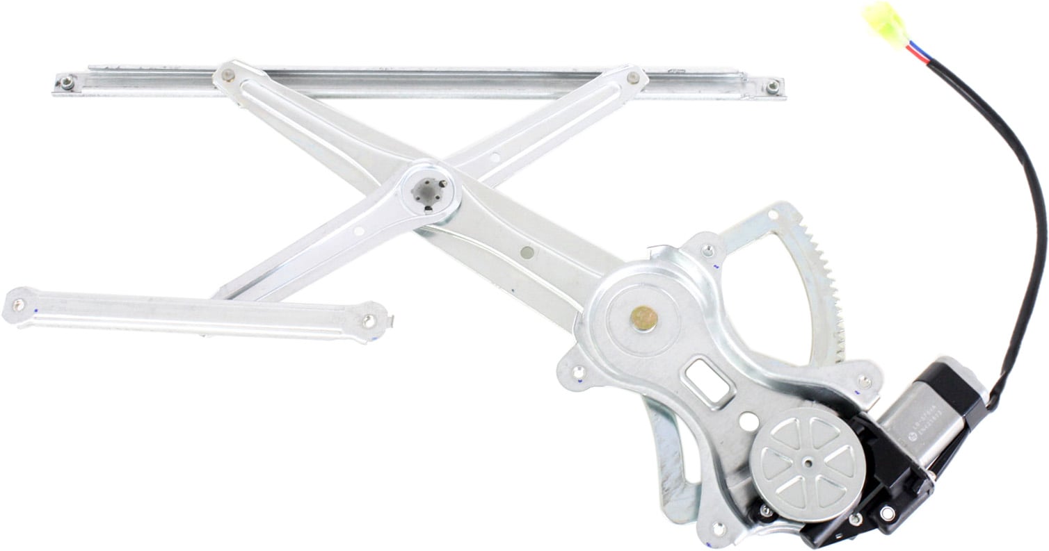 Front Window Regulator with Motor for 2005-2023 Toyota Tacoma, Left (Driver), Power, Crew Cab, Equal to Rear, Replacement