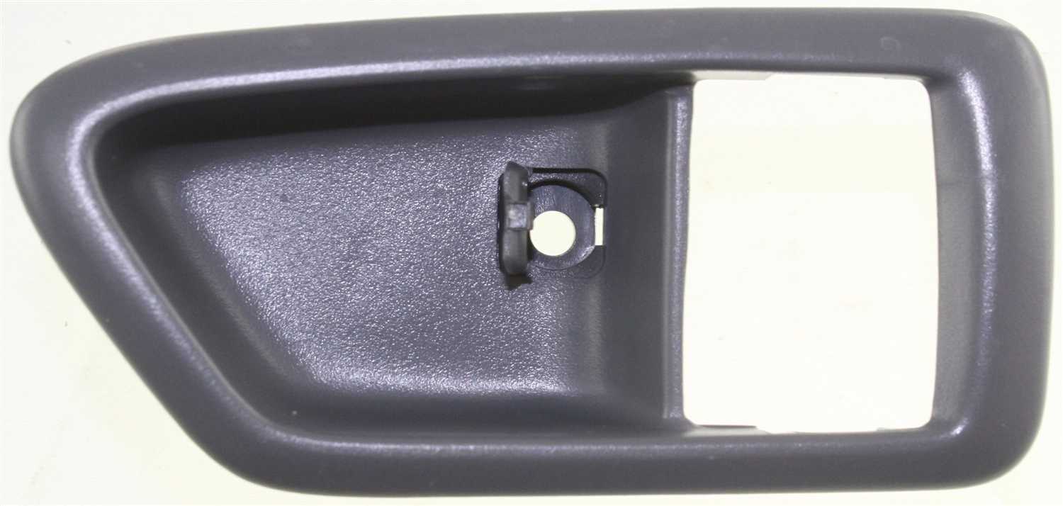 Front Door Handle Case for Toyota Camry 1997-2001/Solara 1999-2003, Inside, Right (Passenger), Gray, Bezel Only (=Rear), Replacement