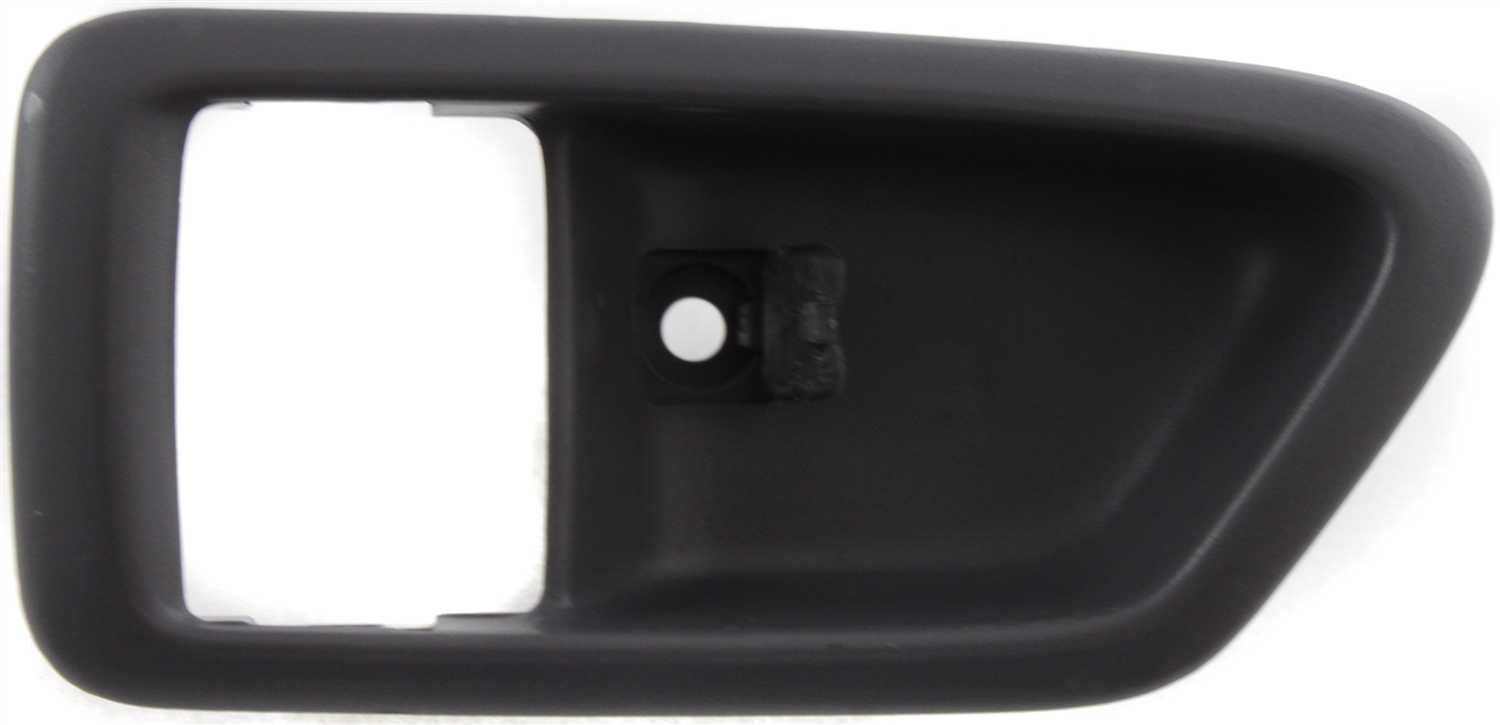 Front Door Handle Case for Toyota Camry 1997-2001 / Solara 1999-2003, Left (Driver) Side, Inside, Gray, Bezel Only (=Rear), Replacement