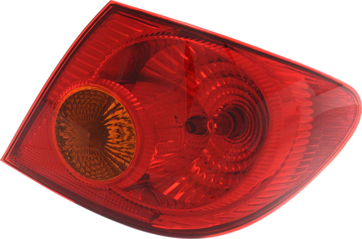 Tail Light Assembly for Toyota Corolla 2003-2004, Right (Passenger), Outer, Replacement