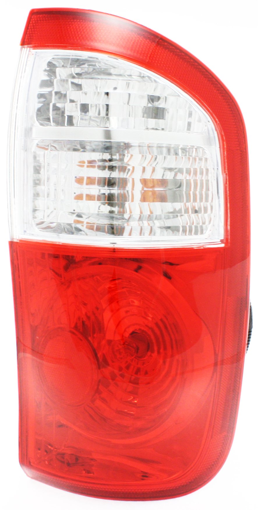 Tail Light Assembly for Toyota Tundra 2004-2006, Right (Passenger), Halogen, with Standard Bed, Double Cab, Clear and Red Lens, Replacement