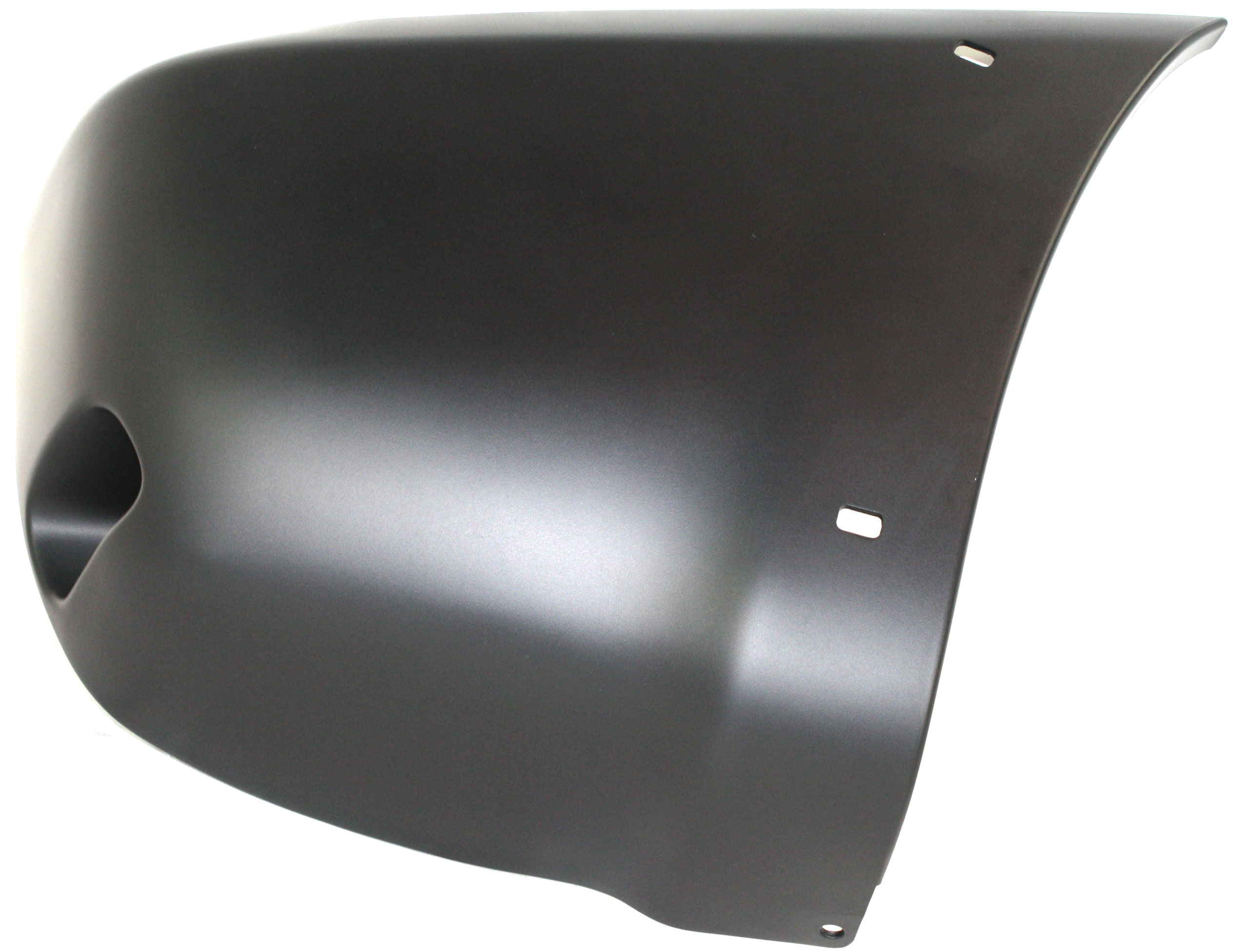 Rear Bumper End for Toyota RAV4 2001-2005, Right (Passenger) Side, with Wheel Opening Flare Hole, Primed (Ready to Paint), Replacement