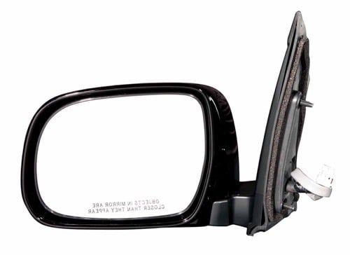 Outside Side View Mirror Assembly for 2004 - 2010 Toyota Sienna, Left (Driver) Side, Power, Heated, without Memory, Gloss Black (Code 202),  87940AE900, Replacement