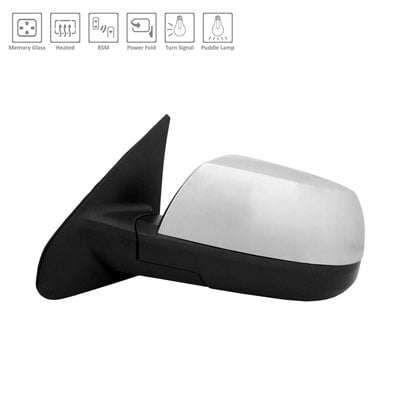2011 - 2013 Toyota Sequoia Side View Mirror - Left (Driver)