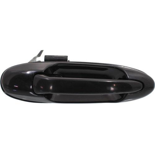Right (Passenger) Rear Outer Door Handle for 2001 - 2007 Toyota Tundra Crew Cab Pickup, Black (Code 202), Smooth,  6923034020C0, Replacement